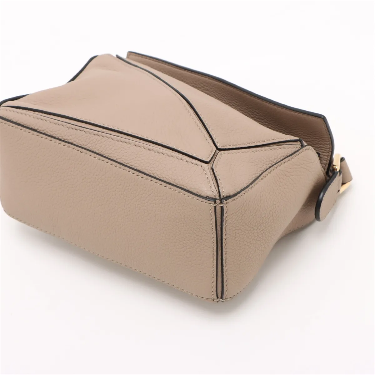 Mini Puzzle Bag Leather 2WAY Handbag Beige — view 3
