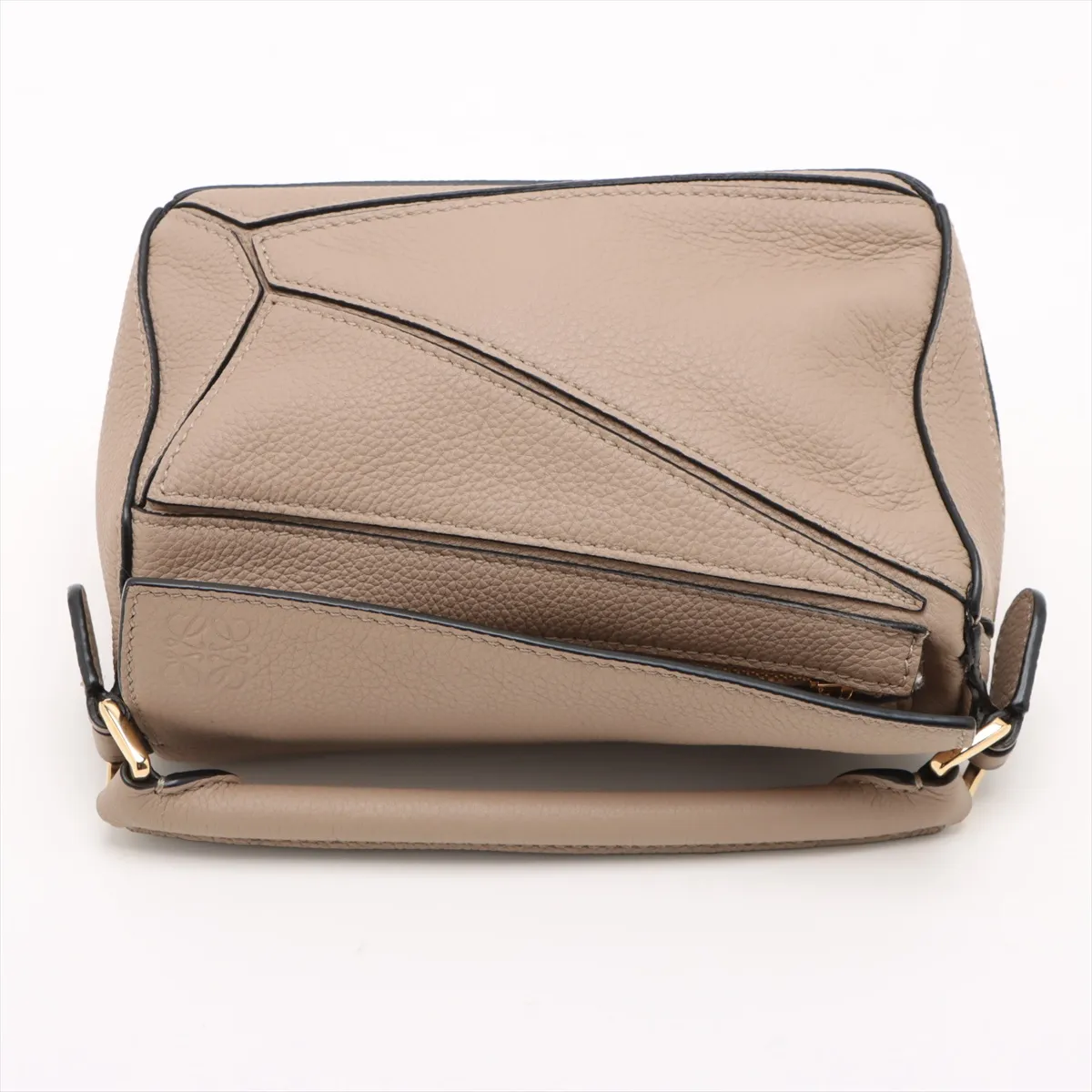Mini Puzzle Bag Leather 2WAY Handbag Beige — view 5