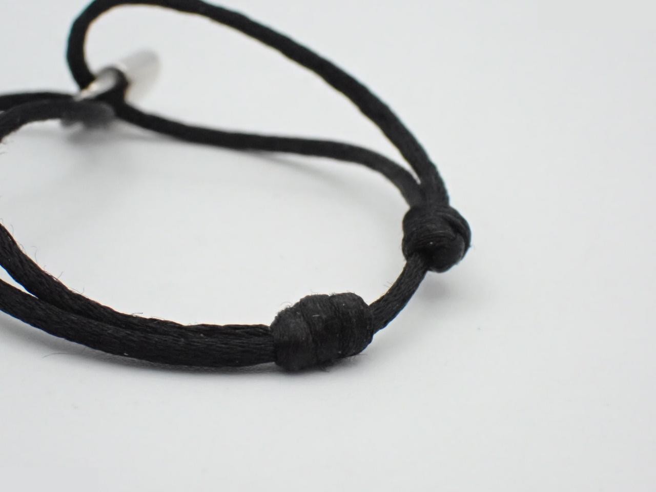 Lockit Bracelet, SV925/2.6g, Black Cord — view 3