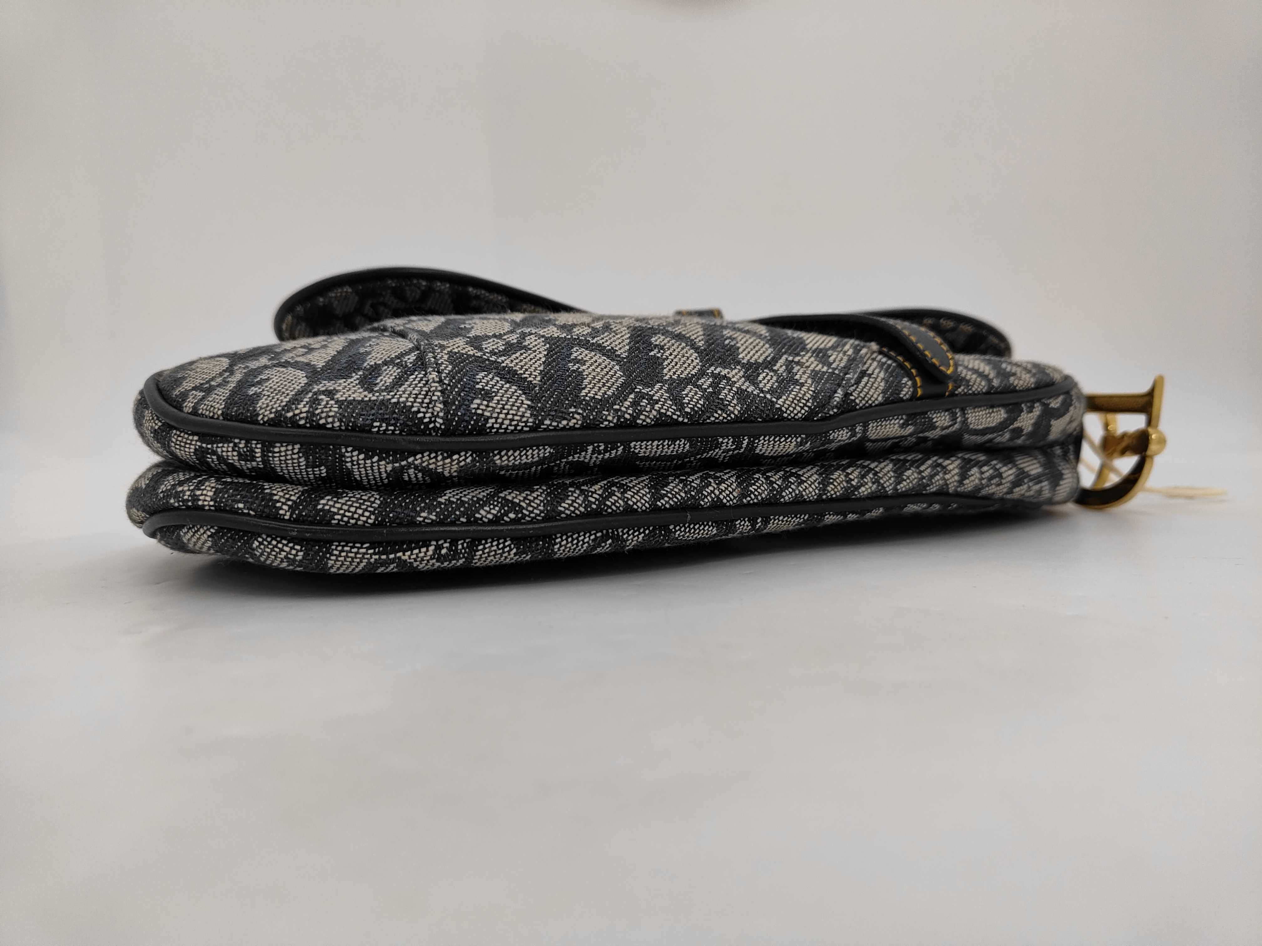 Saddle Blue Monogram Canvas Bag — view 3