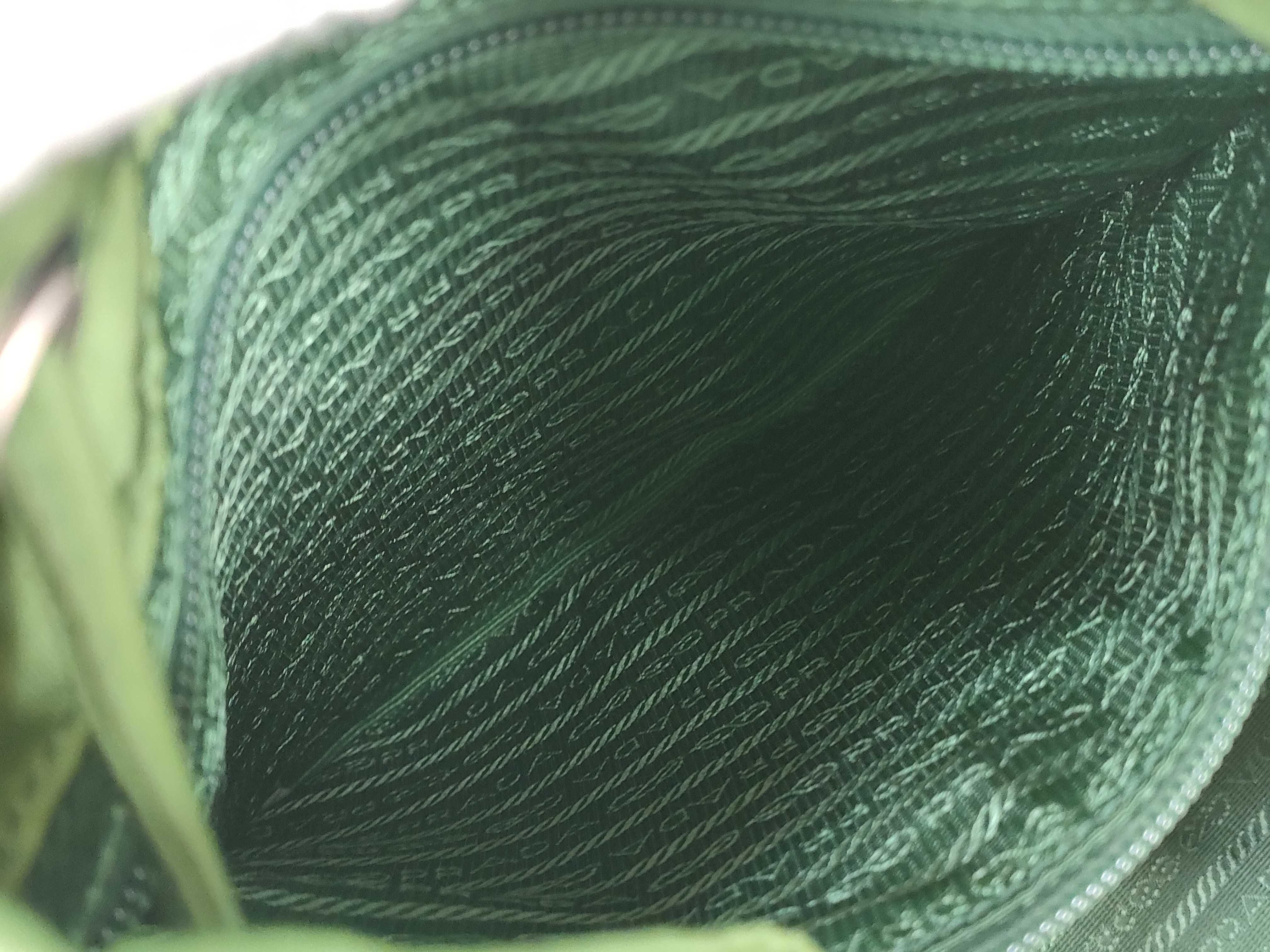 nylon backpack, Prada backpack, nylon, green, Galasta backpack — view 13
