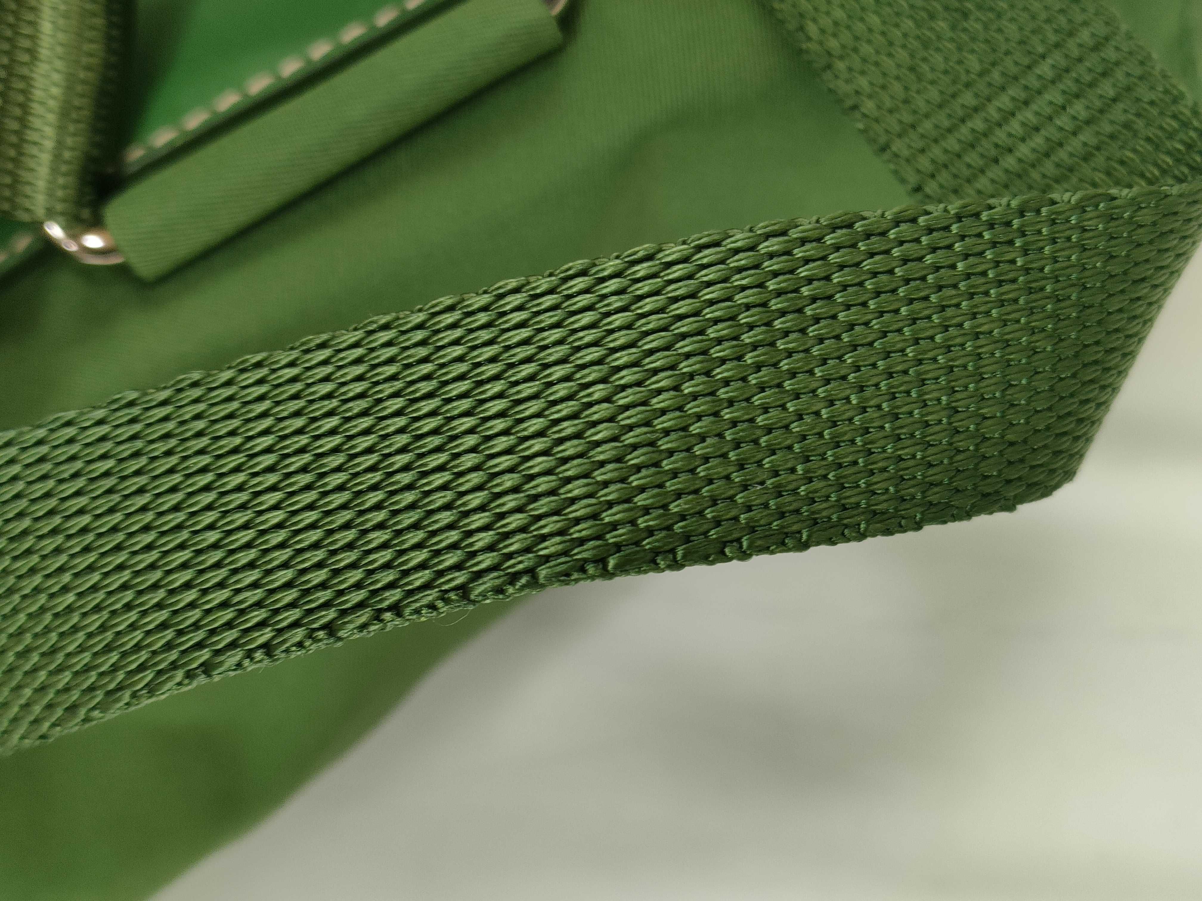 nylon backpack, Prada backpack, nylon, green, Galasta backpack — view 4