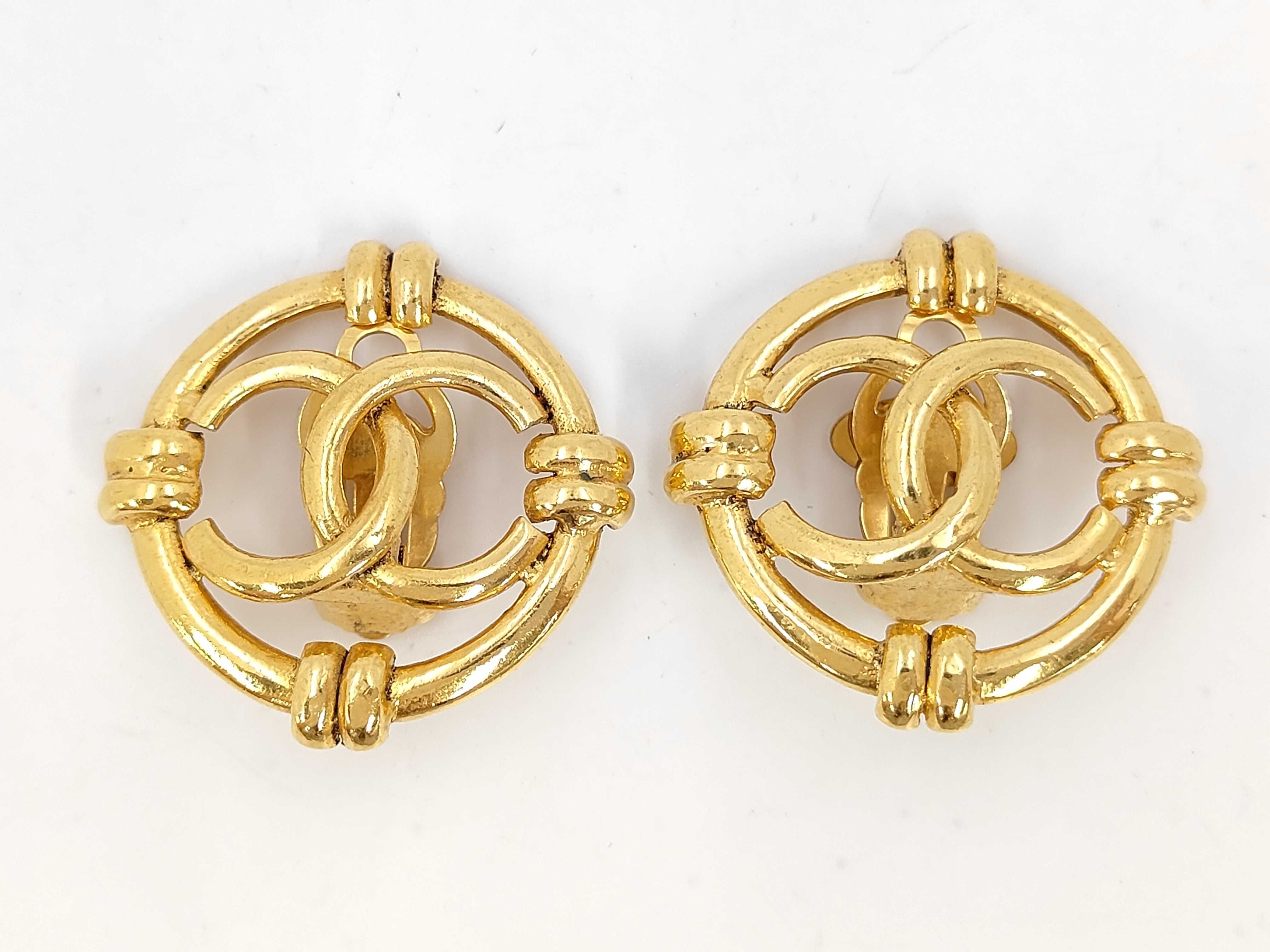 Coco Mark Earrings, GP Gold 94A