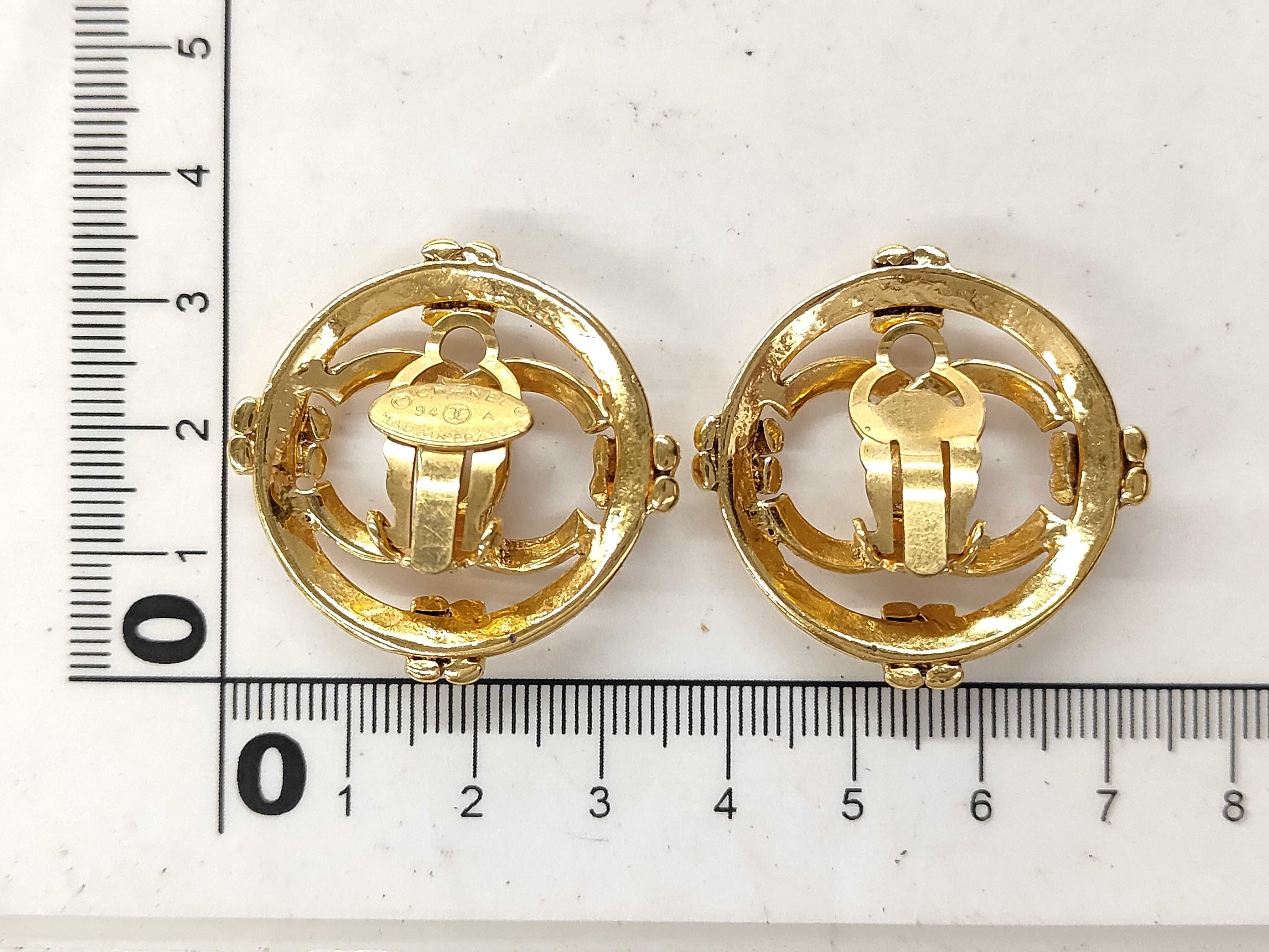 Coco Mark Earrings, GP Gold 94A — view 2