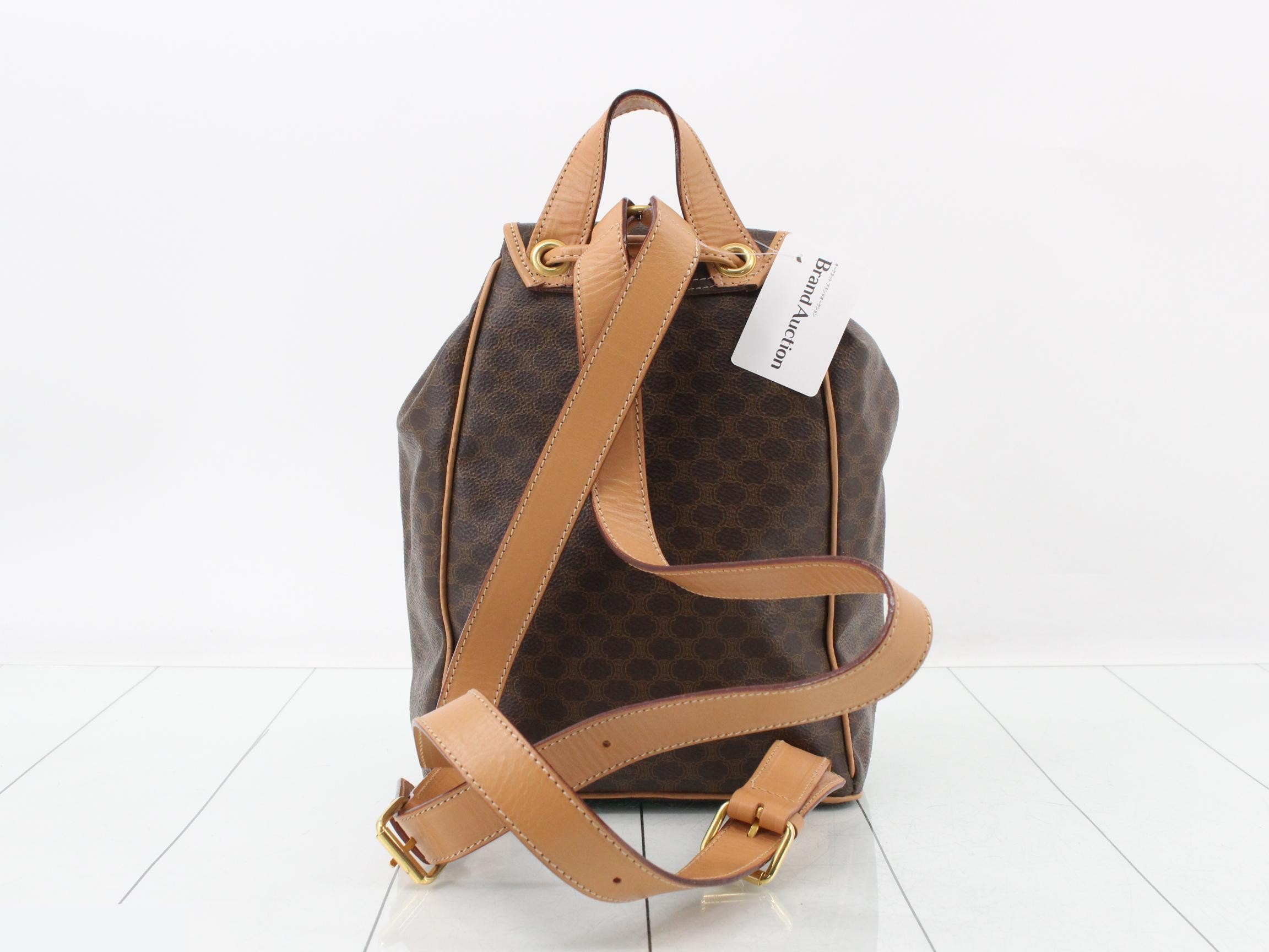 Macadam Gancini Backpack, Brown, 20 x 27 x 12 cm — view 2