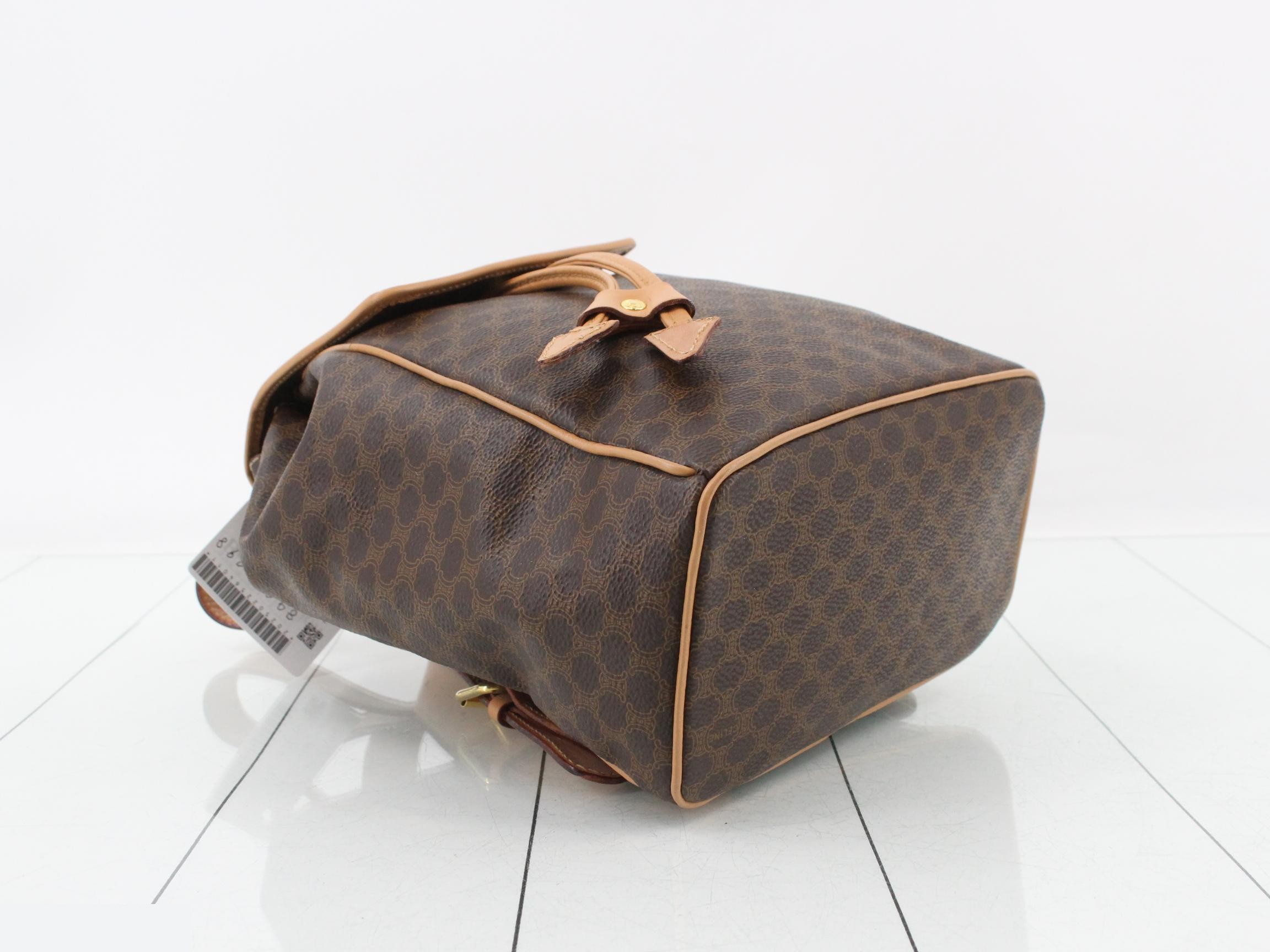 Macadam Gancini Backpack, Brown, 20 x 27 x 12 cm — view 5