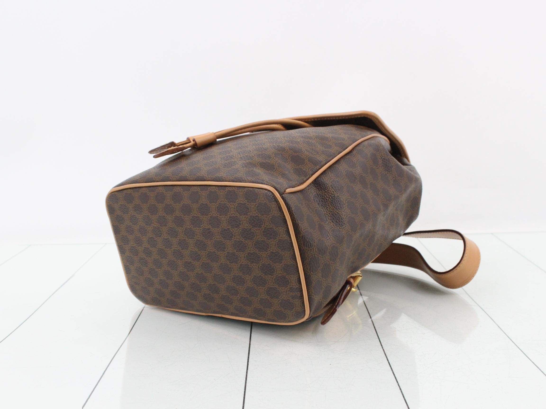 Macadam Gancini Backpack, Brown, 20 x 27 x 12 cm — view 6