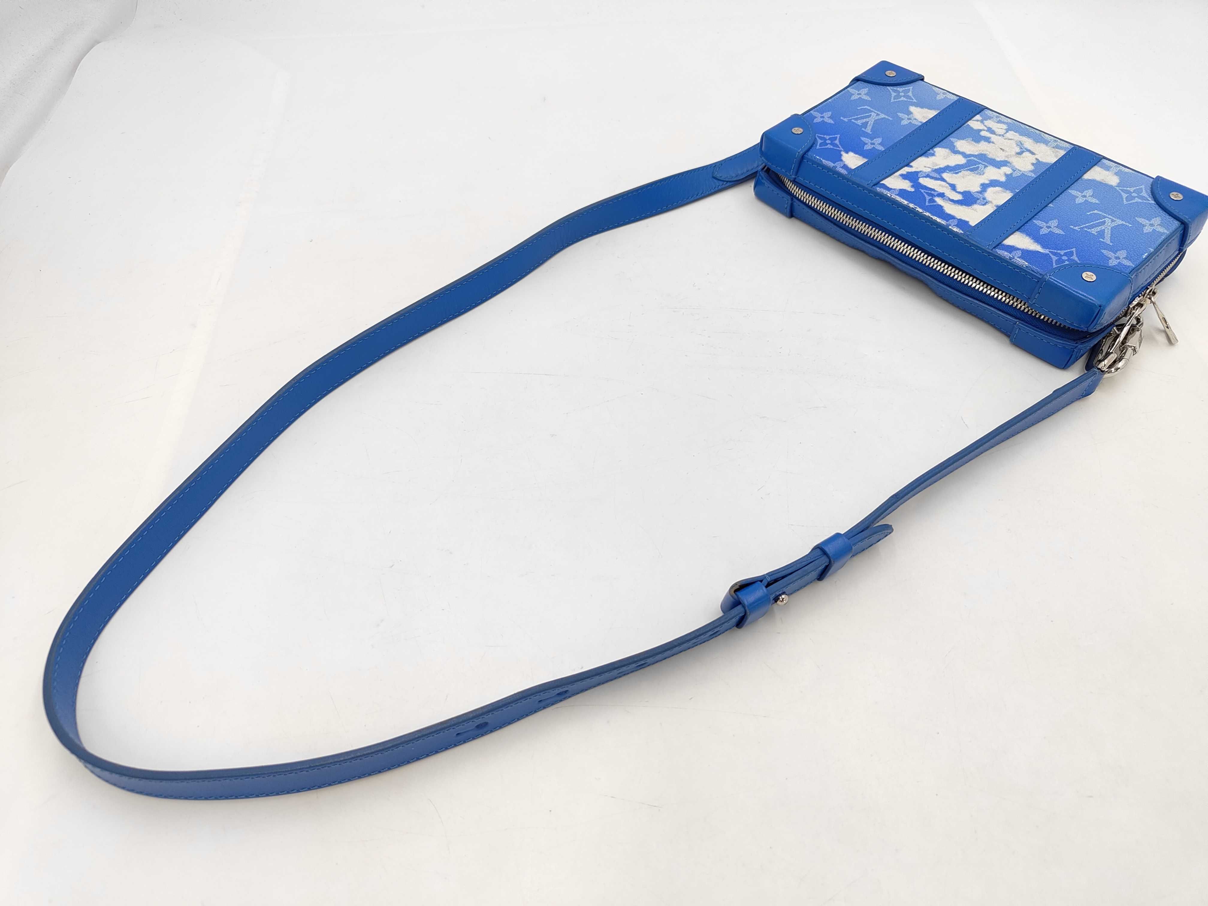 Monogram Clouds Soft Trunk Wallet M45432 TJ3260 Blue (RFID detected) — view 3