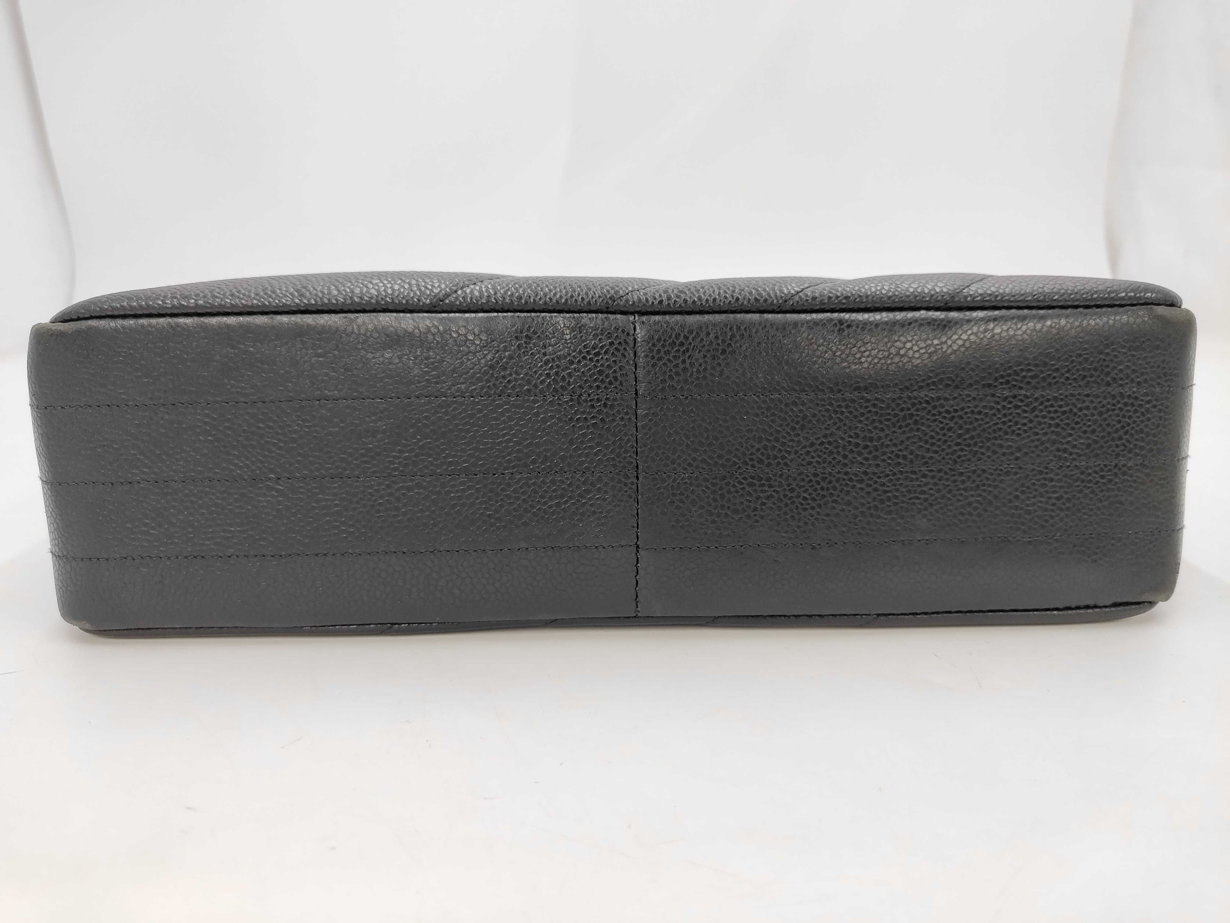 Caviar Skin Black Shoulder Bag — view 6