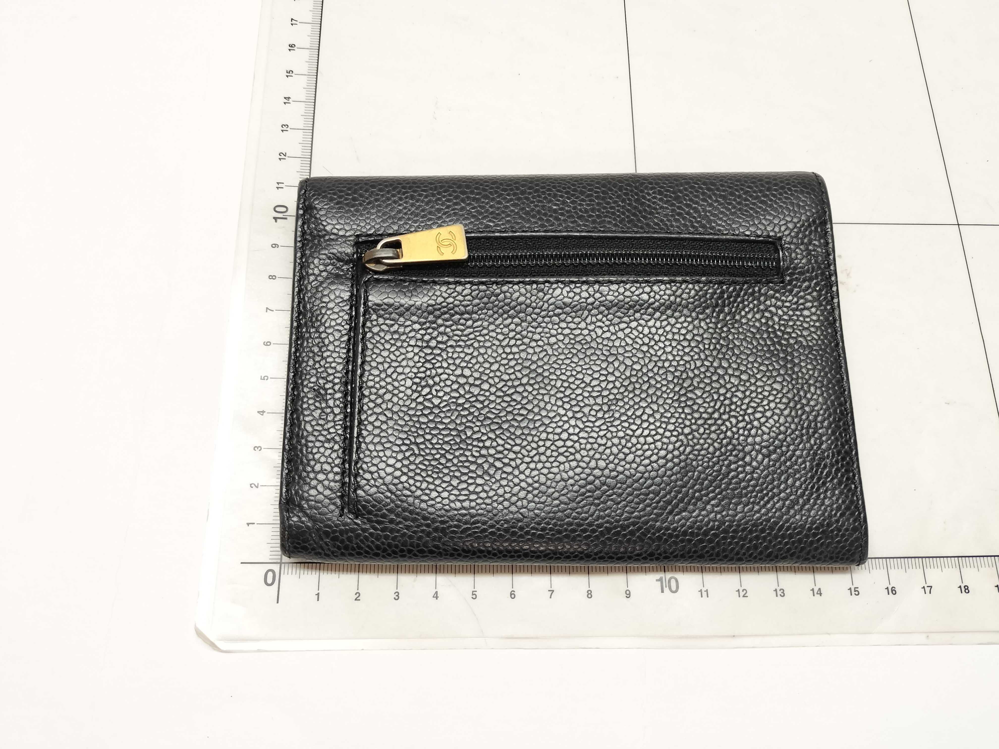 Caviar Skin Coco Tri-fold Wallet — view 2