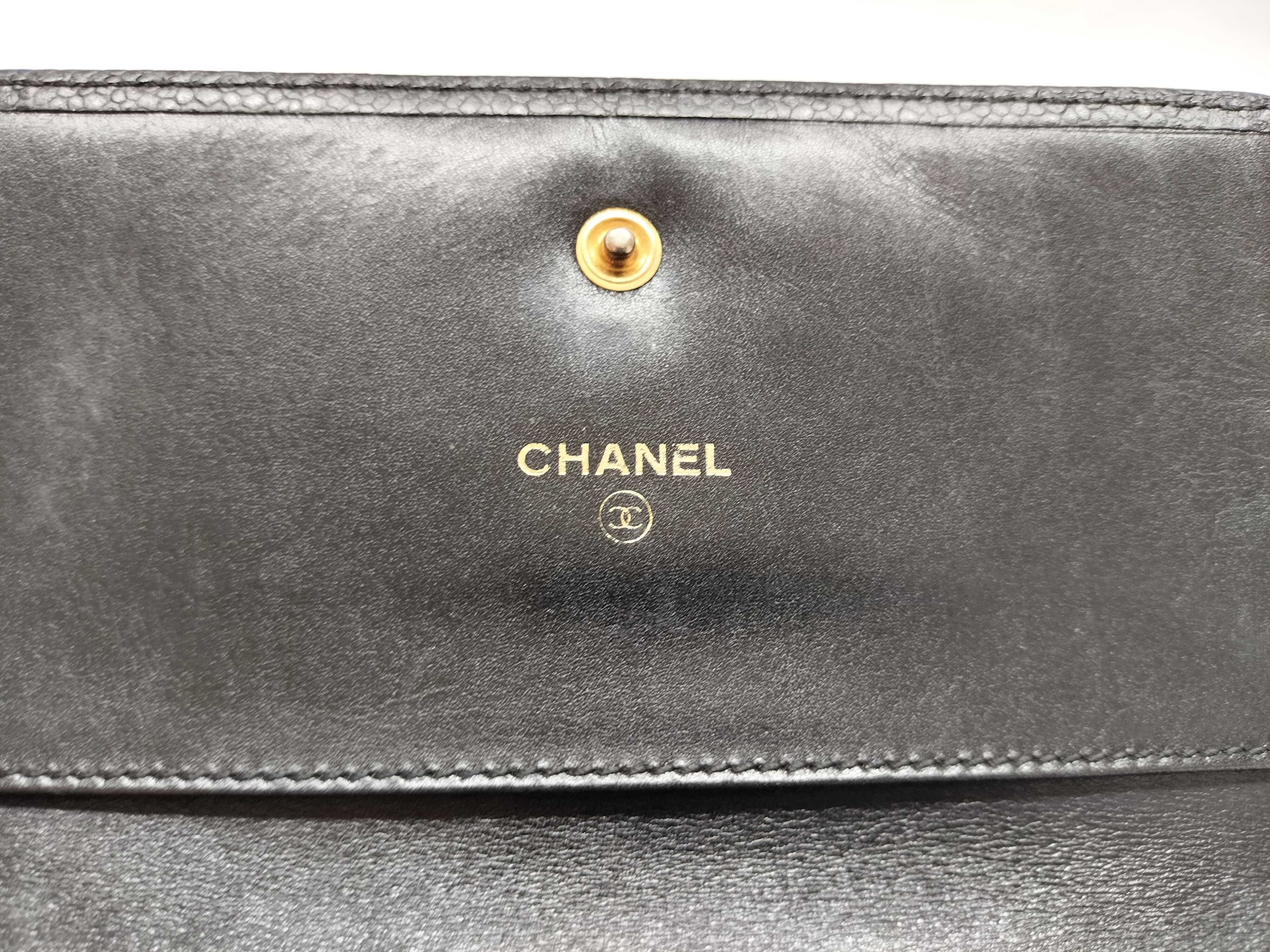 Caviar Skin Coco Tri-fold Wallet — view 6