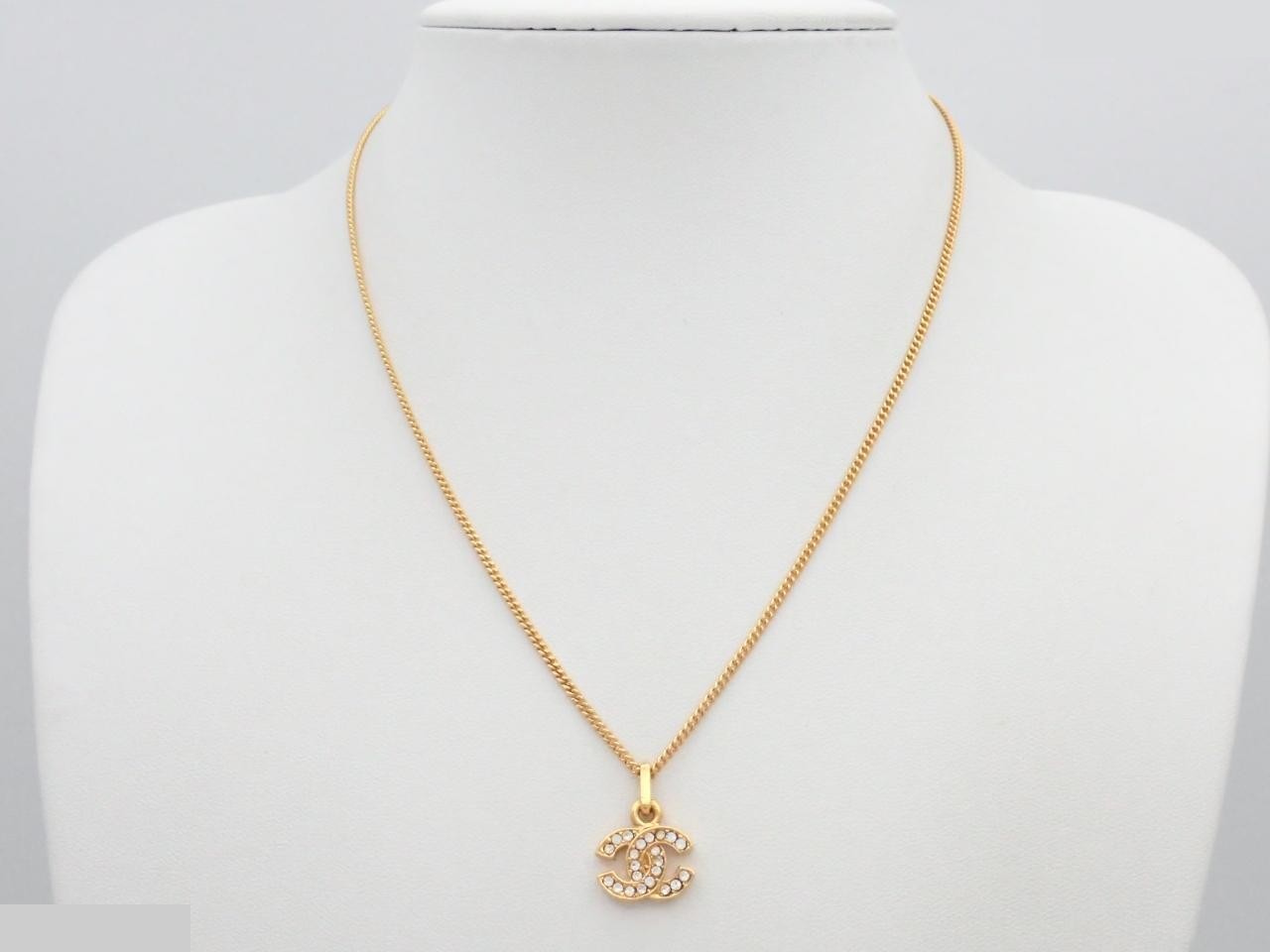 Coco Mark Rhinestone Necklace, Neck Circumference Approx. 44cm — view 3
