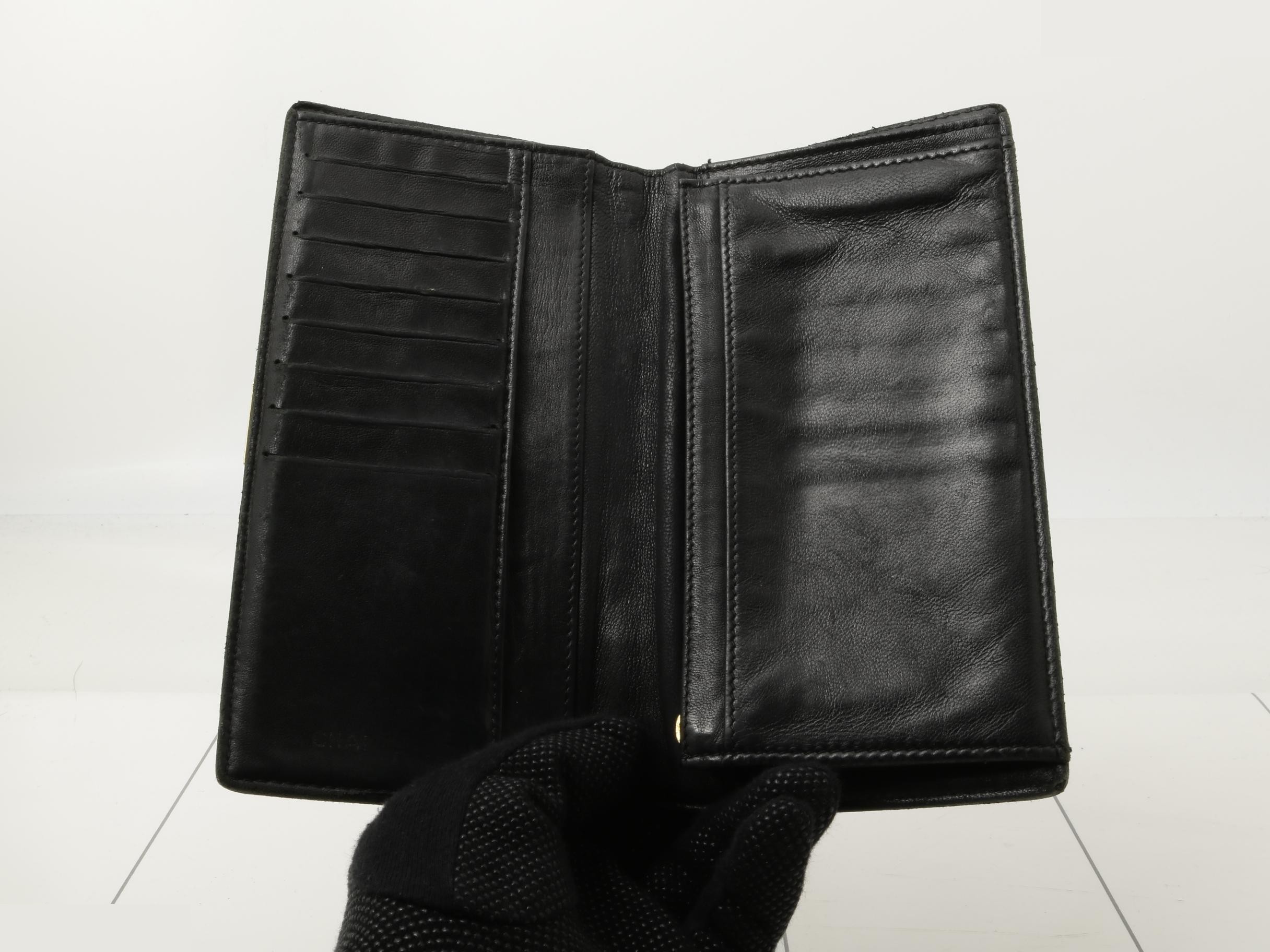 Chocolate bar long wallet, black — view 4