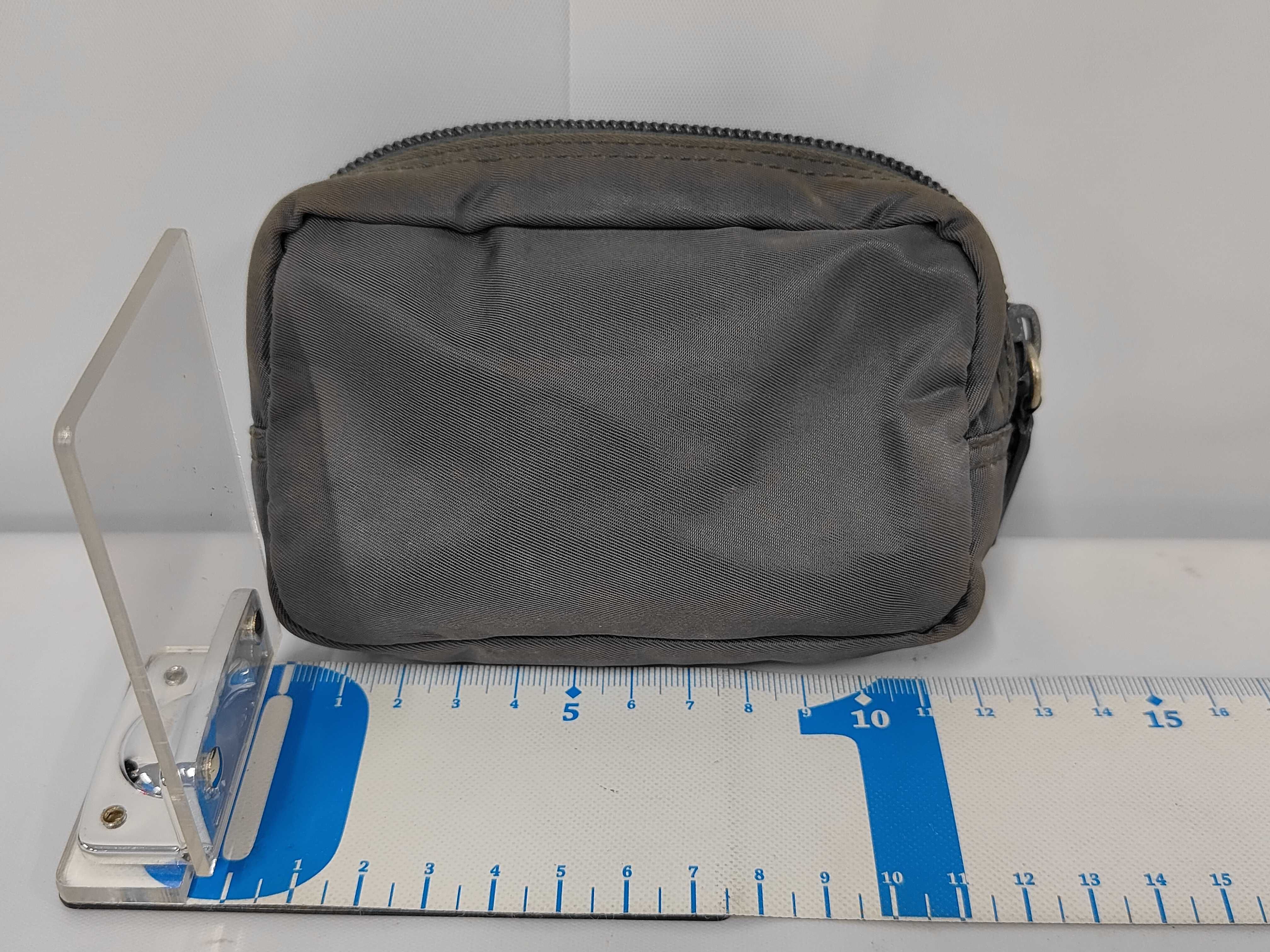 Nylon Mini Pouch with Triangle Logo, Other Accessories — view 2