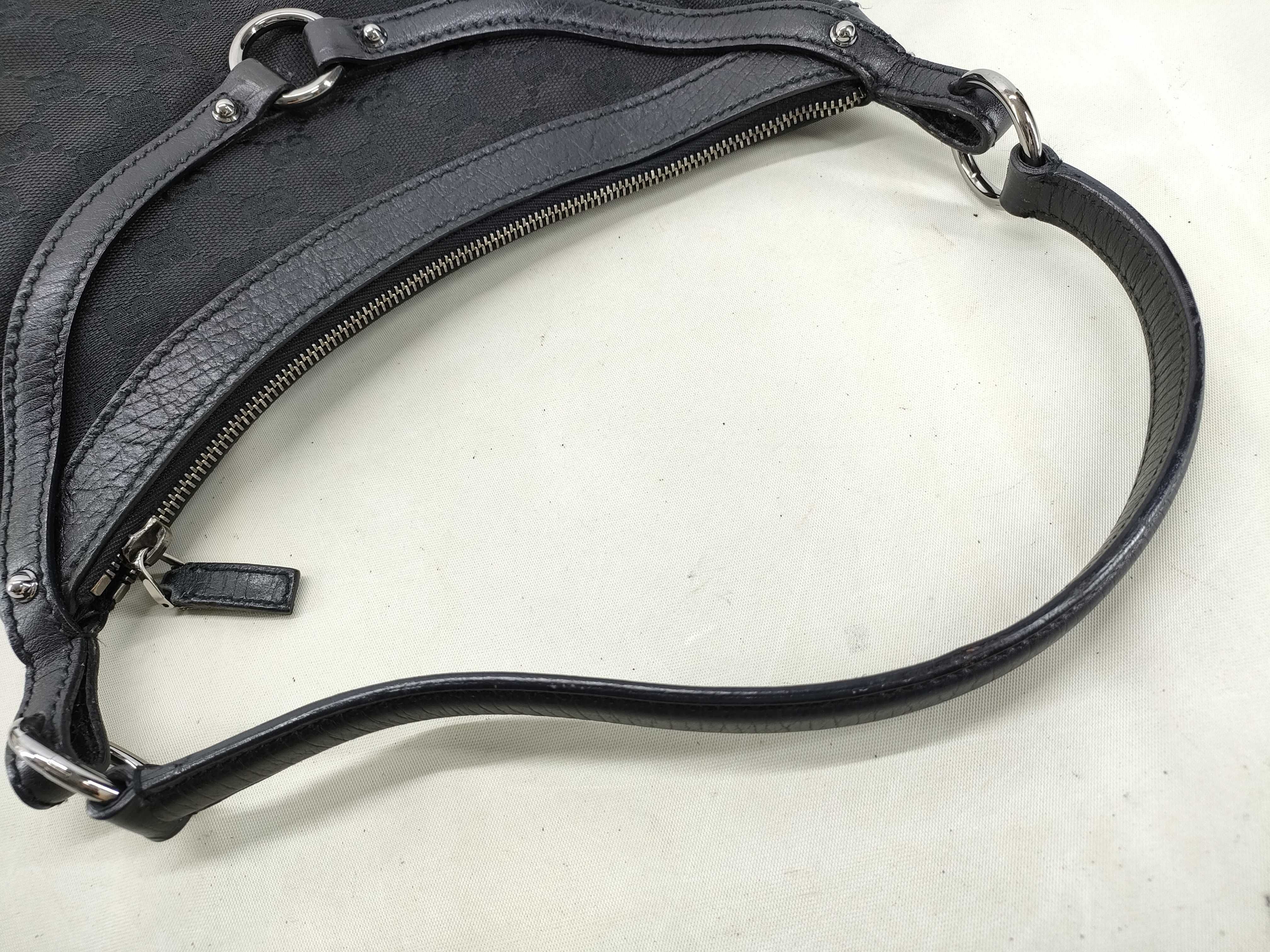 GG Canvas Horsebit Hobo One-Shoulder Bag — view 5