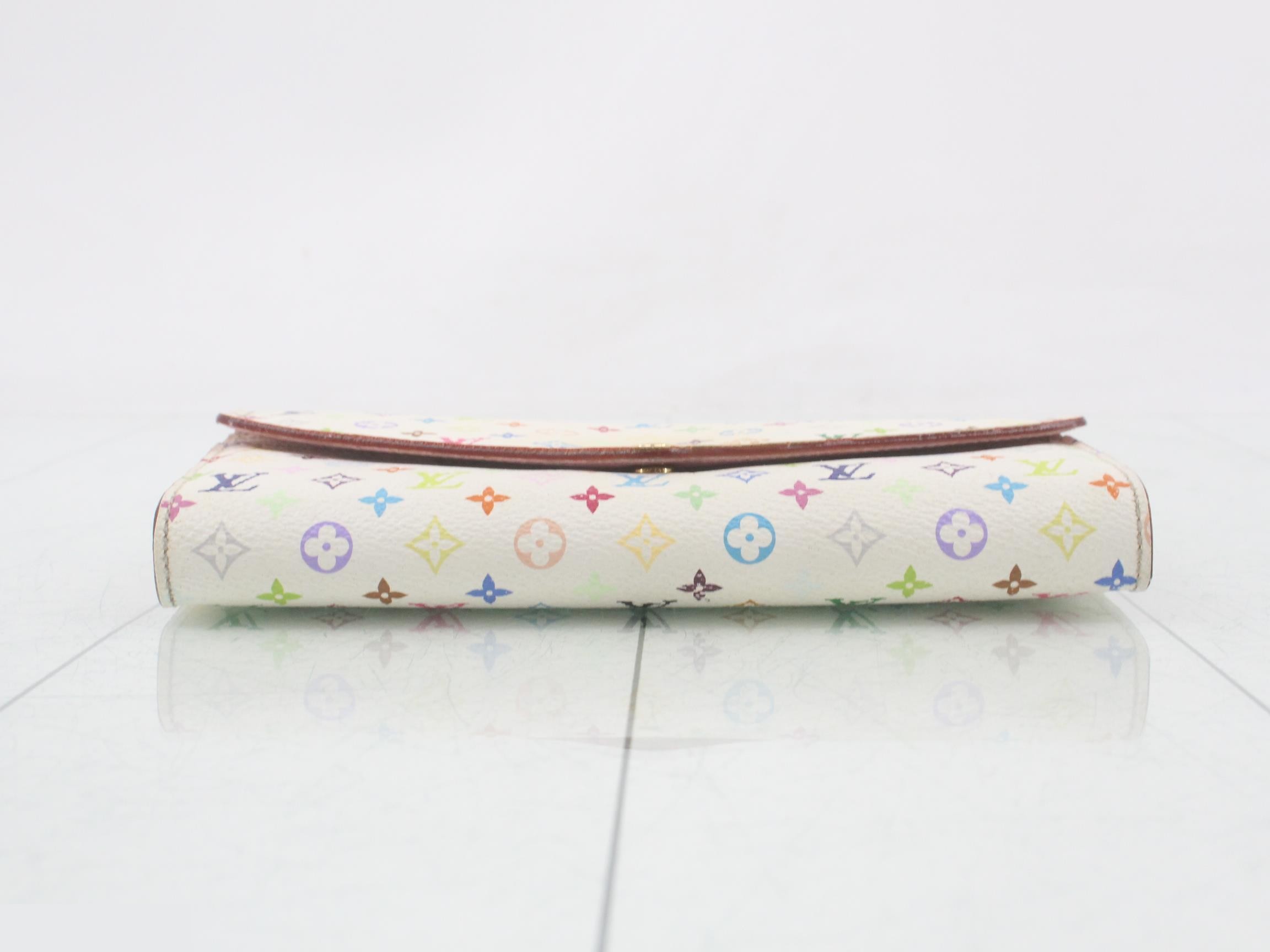 M60667 LV Multicolor Portefeuille Sarah Blanc Rich — view 3