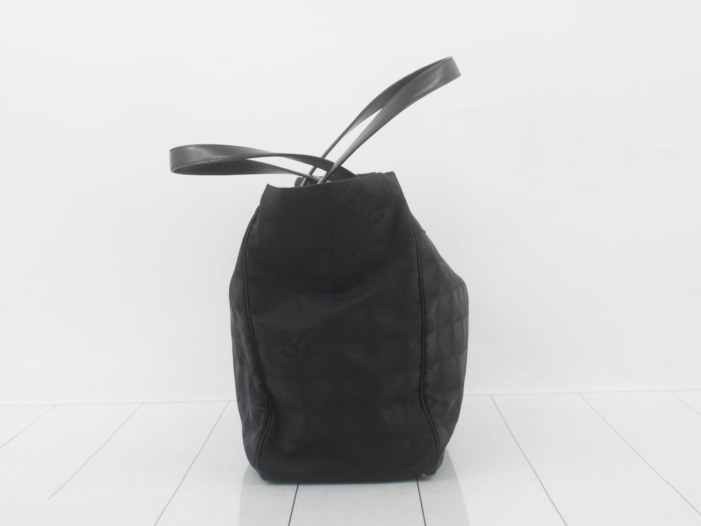 Tote bag, travel style, black, GP nylon — view 3