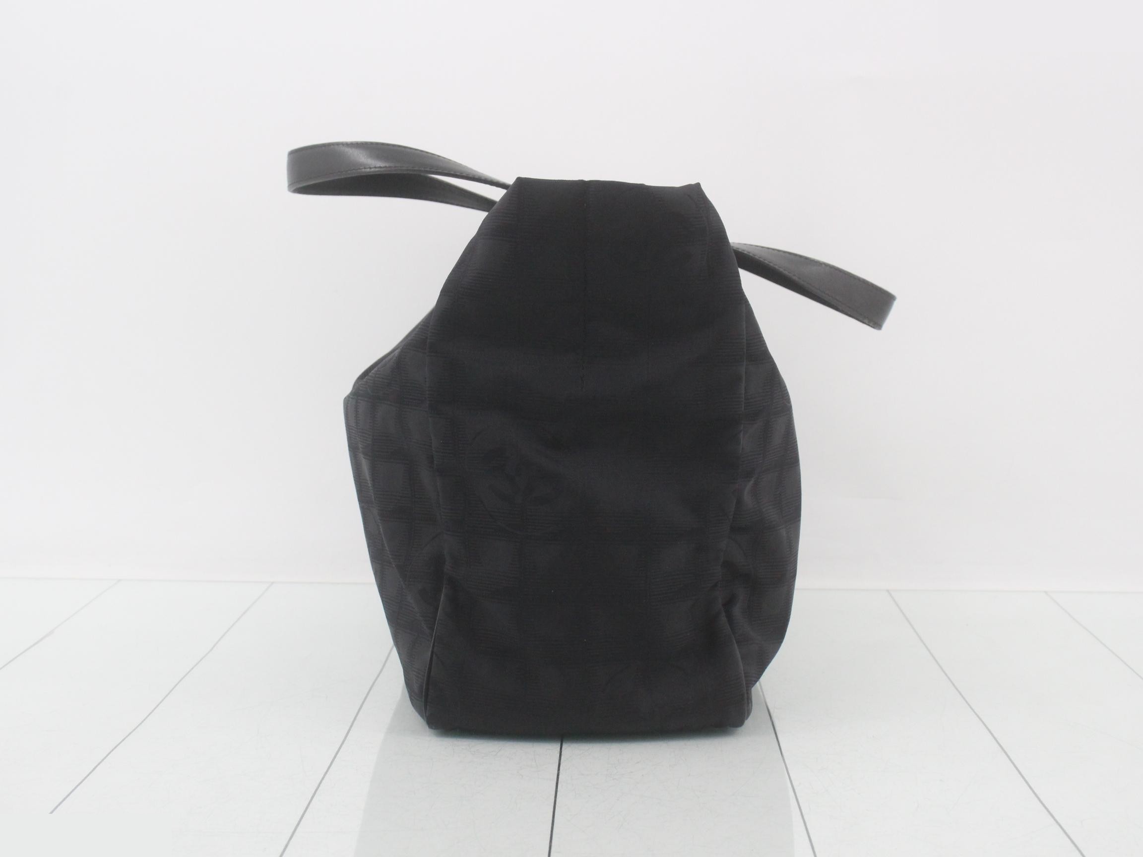 Tote bag, travel style, black, GP nylon — view 4