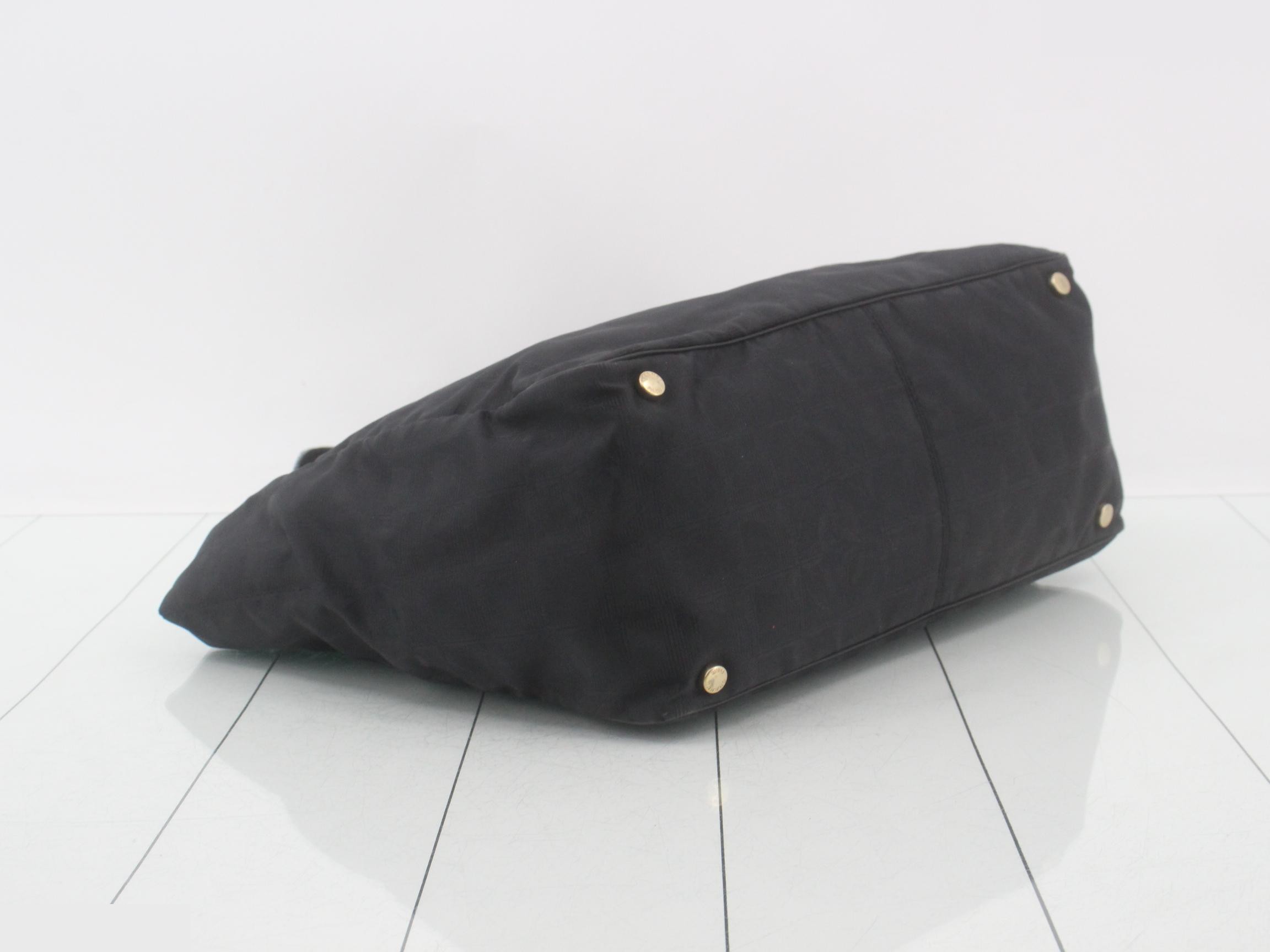 Tote bag, travel style, black, GP nylon — view 5