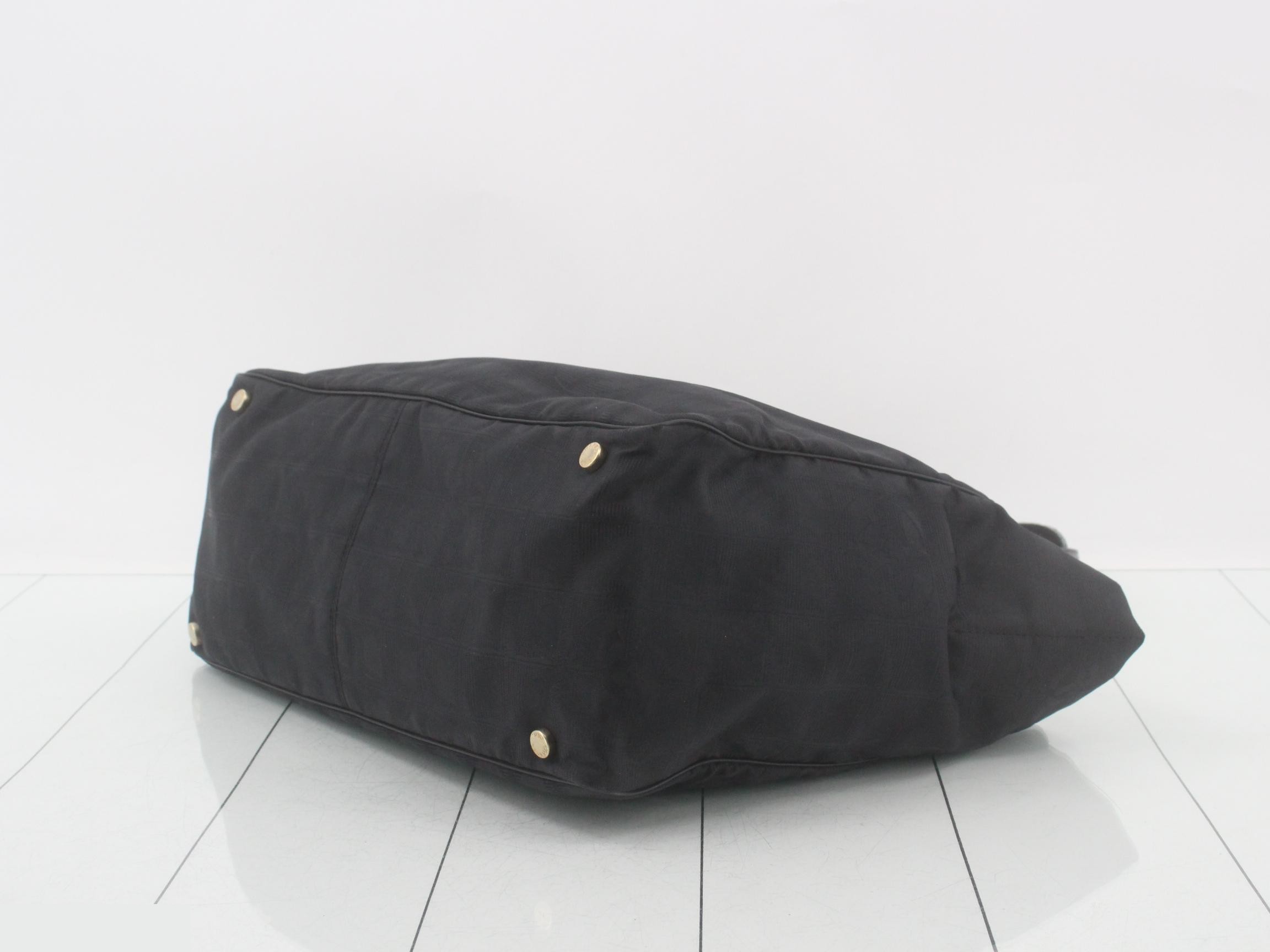 Tote bag, travel style, black, GP nylon — view 6