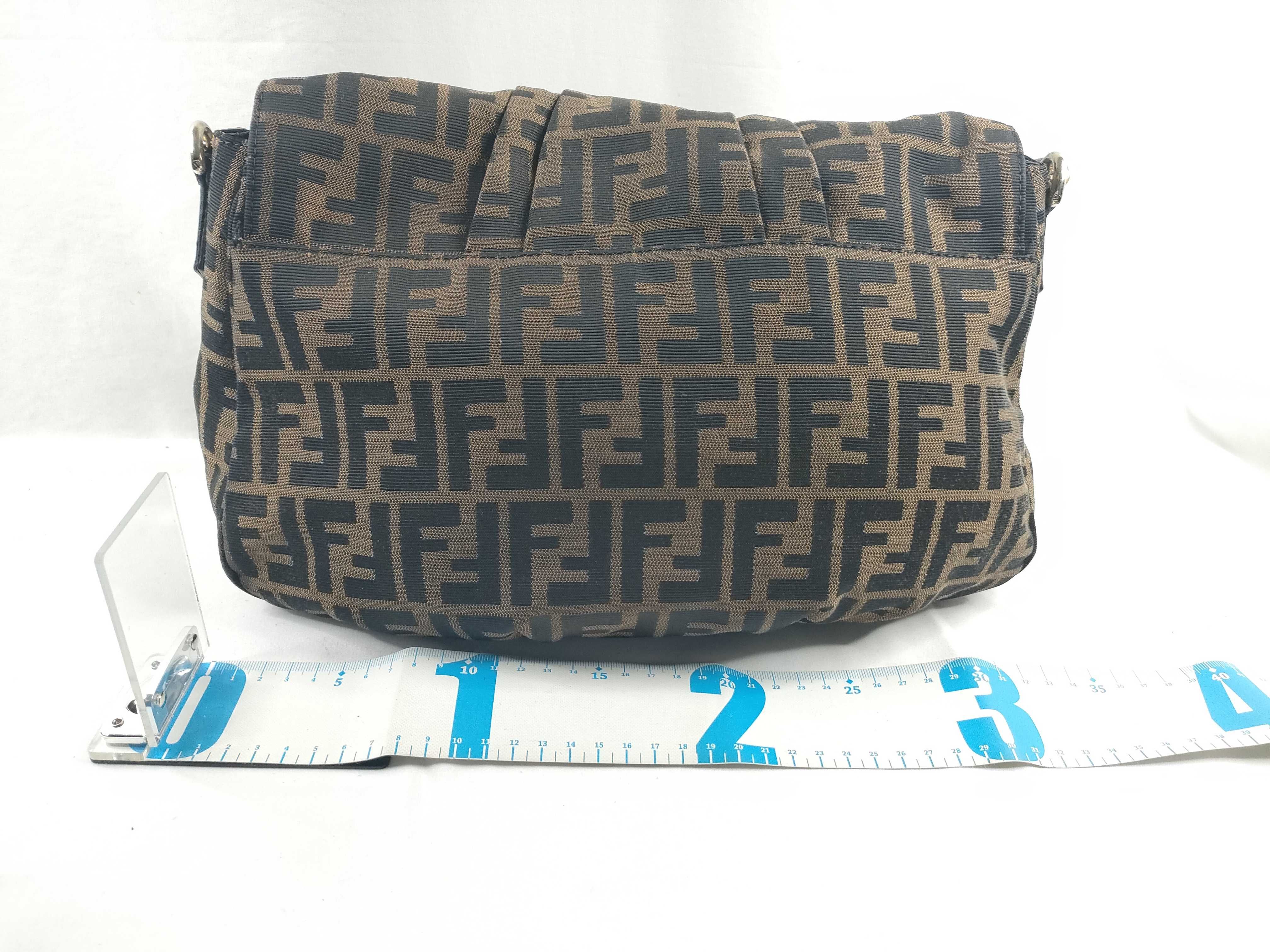 Zucca pattern Fendi Zucca Mia chain shoulder bag brown shoulder bag — view 2