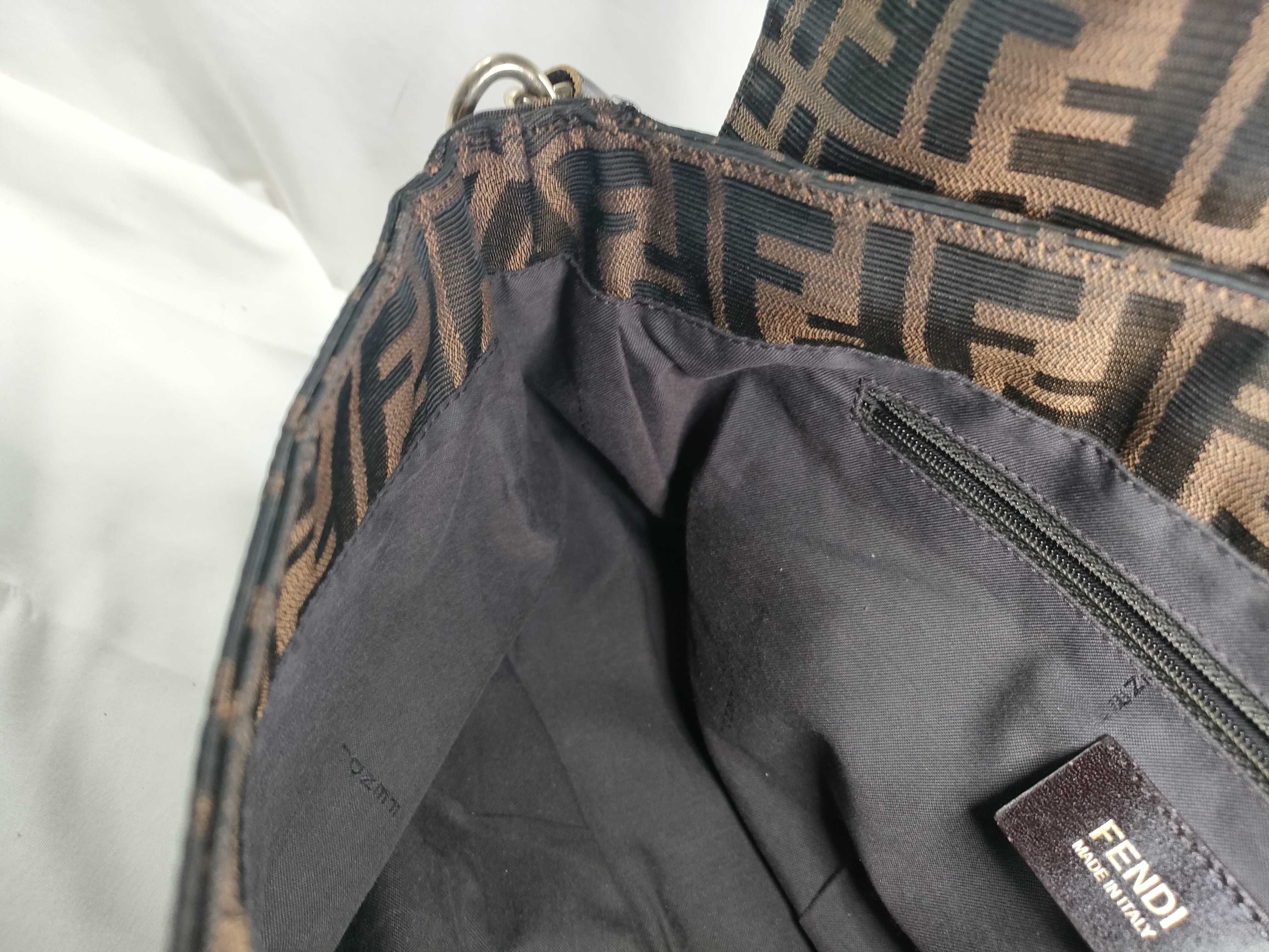 Zucca pattern Fendi Zucca Mia chain shoulder bag brown shoulder bag — view 11