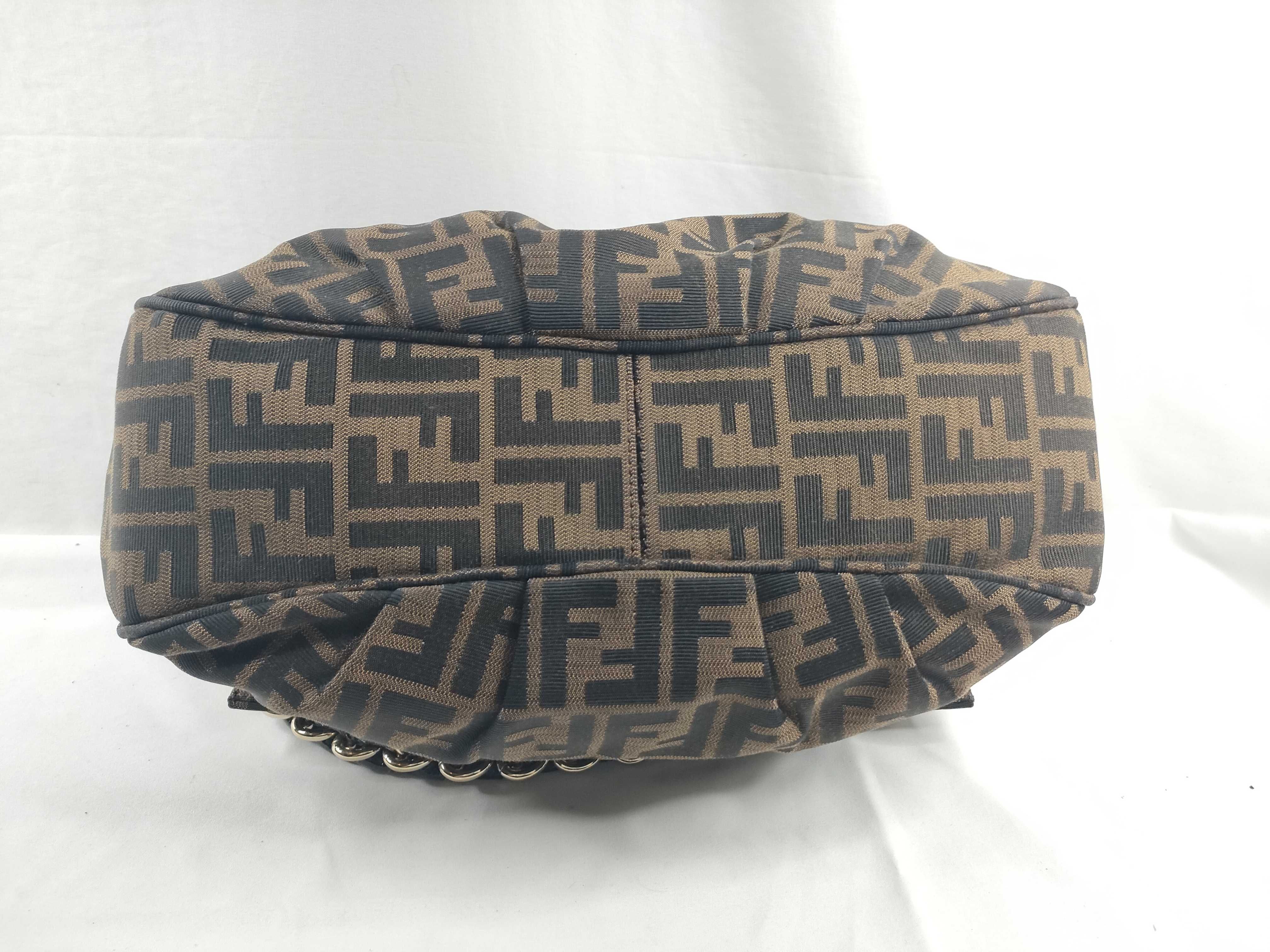 Zucca pattern Fendi Zucca Mia chain shoulder bag brown shoulder bag — view 4
