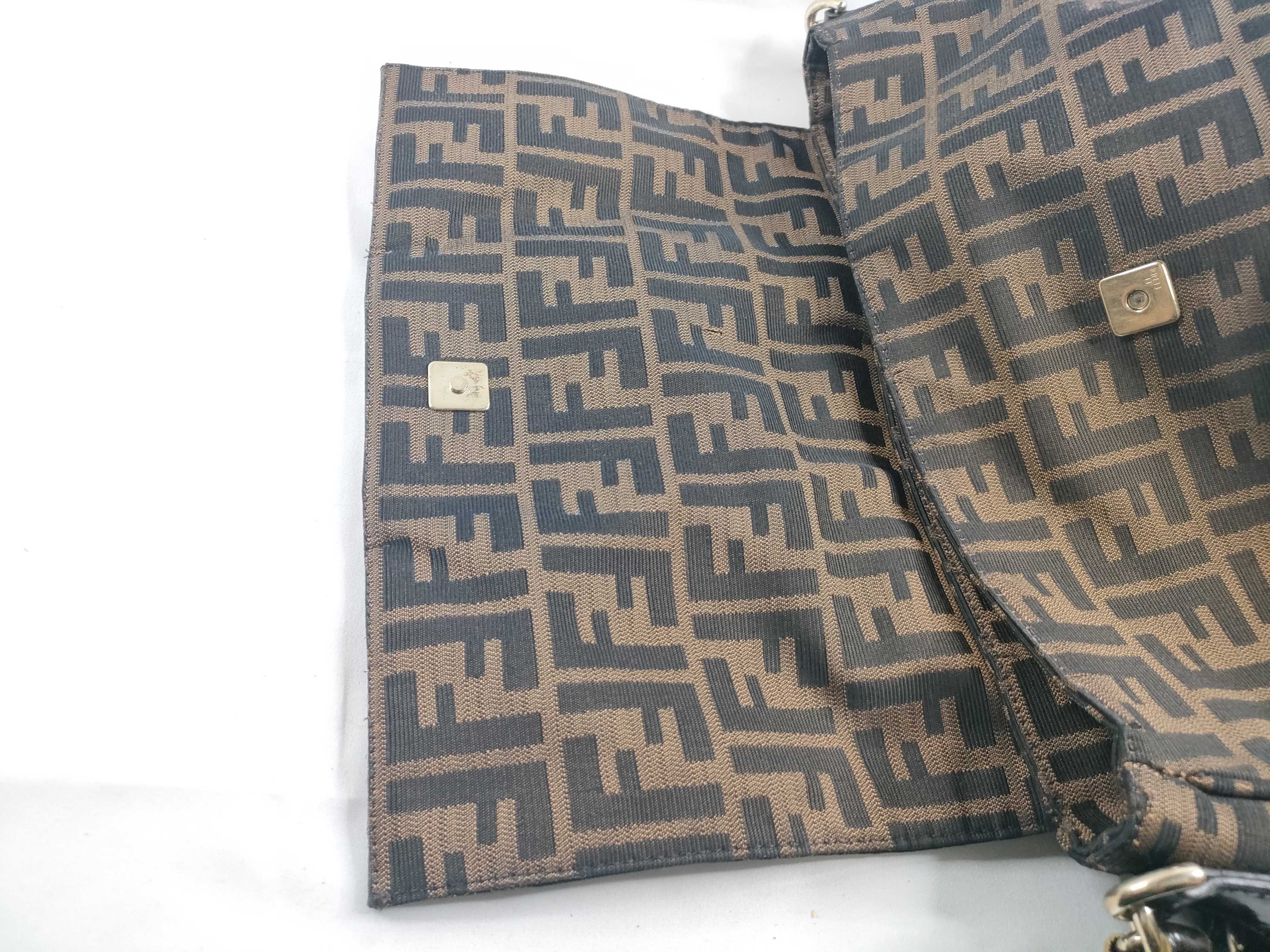 Zucca pattern Fendi Zucca Mia chain shoulder bag brown shoulder bag — view 9