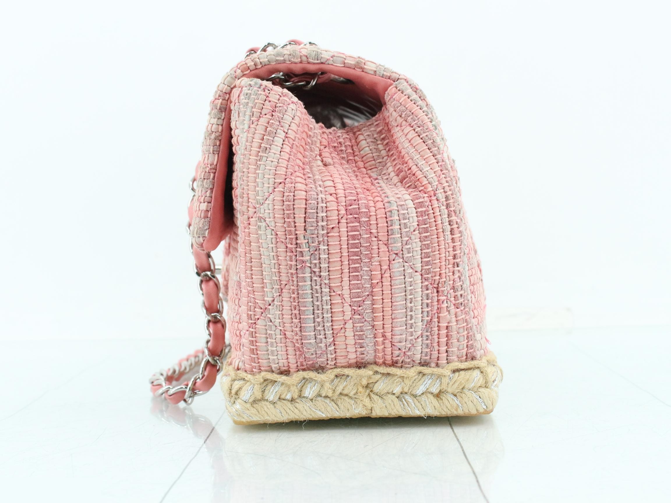 Matelassé Espadrille Chain Shoulder Bag, Series 14 — view 3