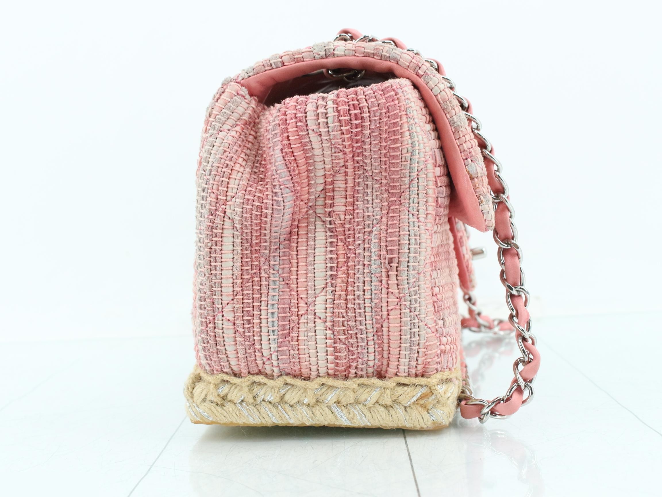 Matelassé Espadrille Chain Shoulder Bag, Series 14 — view 4