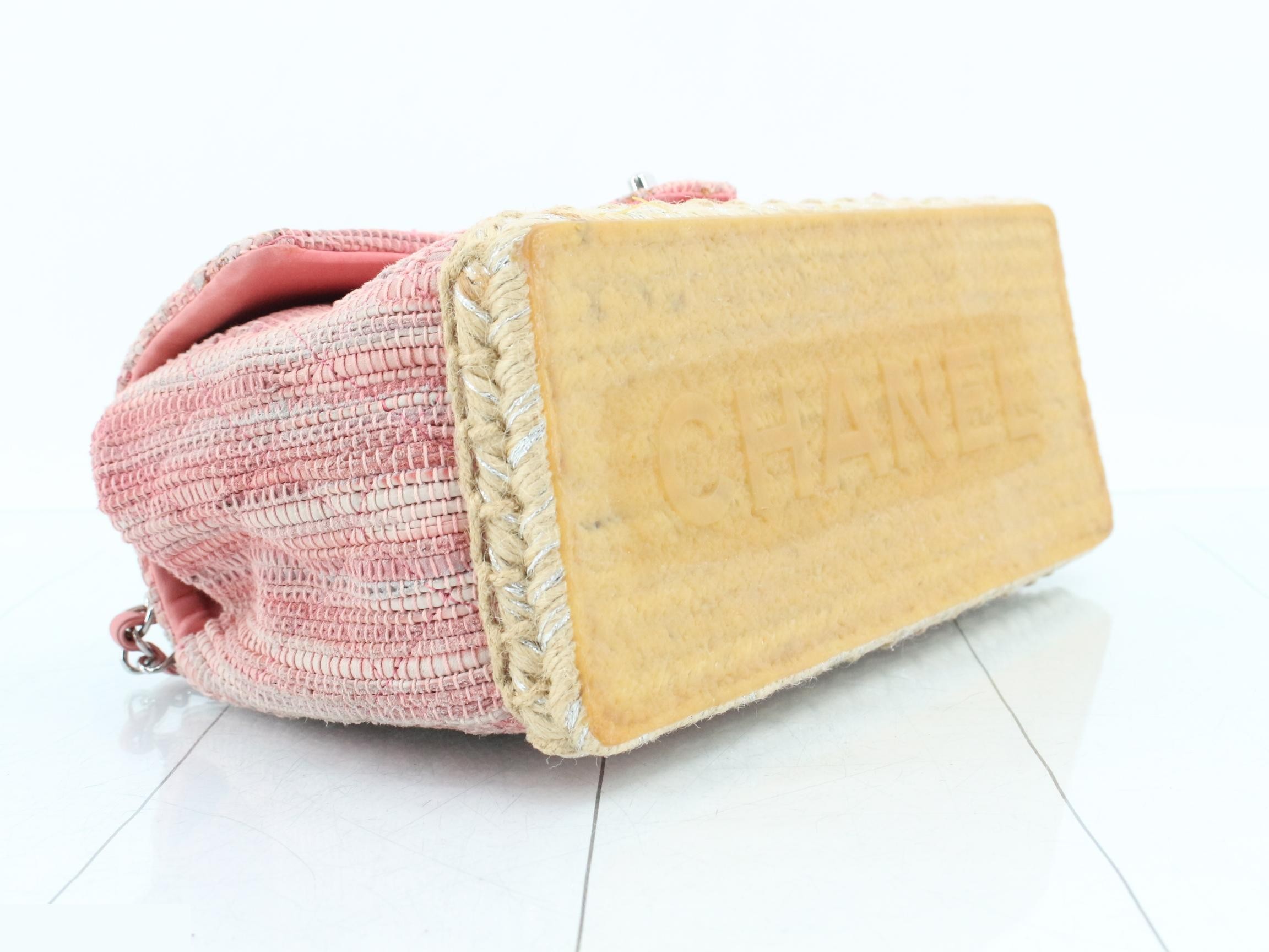 Matelassé Espadrille Chain Shoulder Bag, Series 14 — view 5