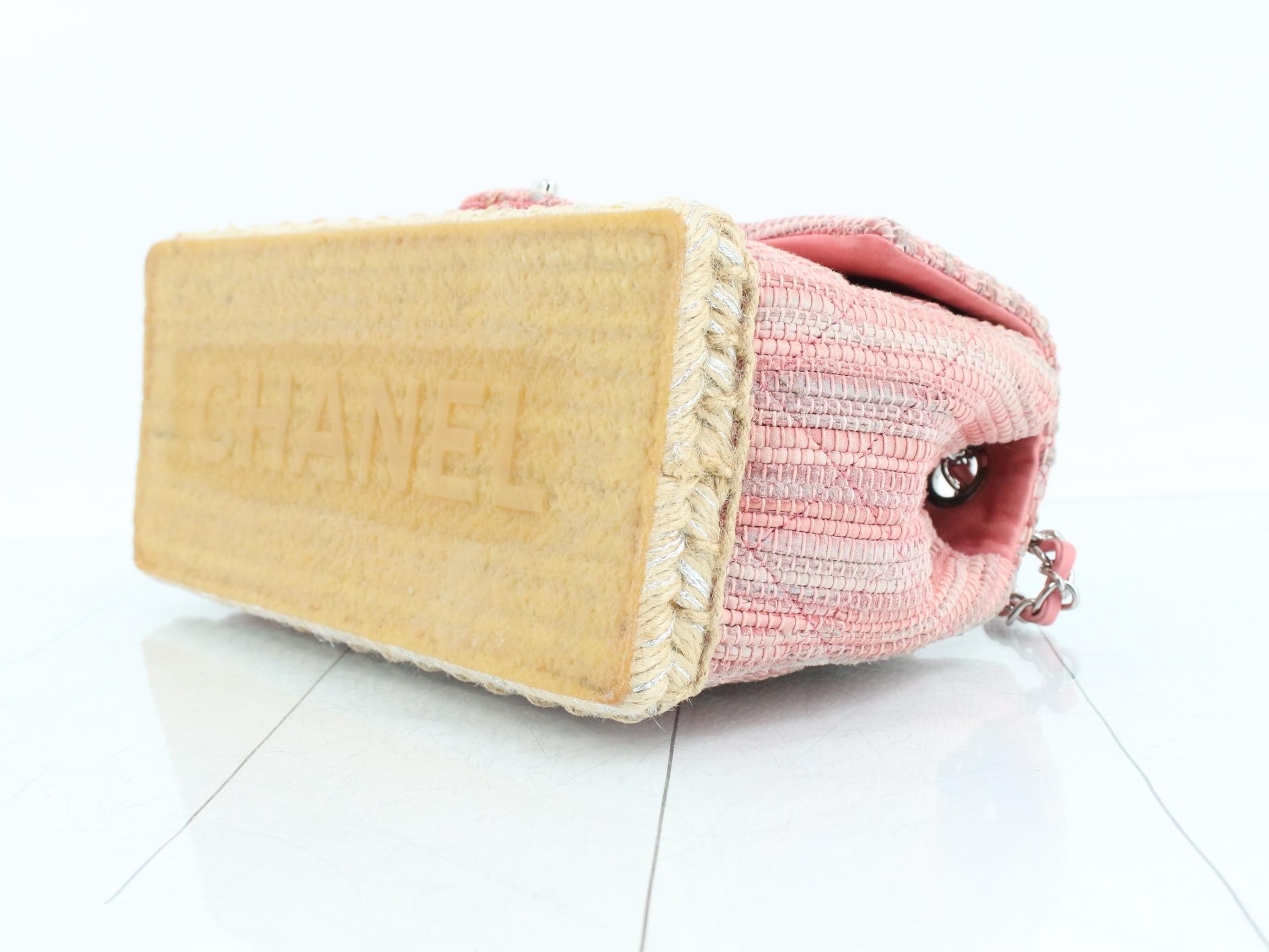 Matelassé Espadrille Chain Shoulder Bag, Series 14 — view 6