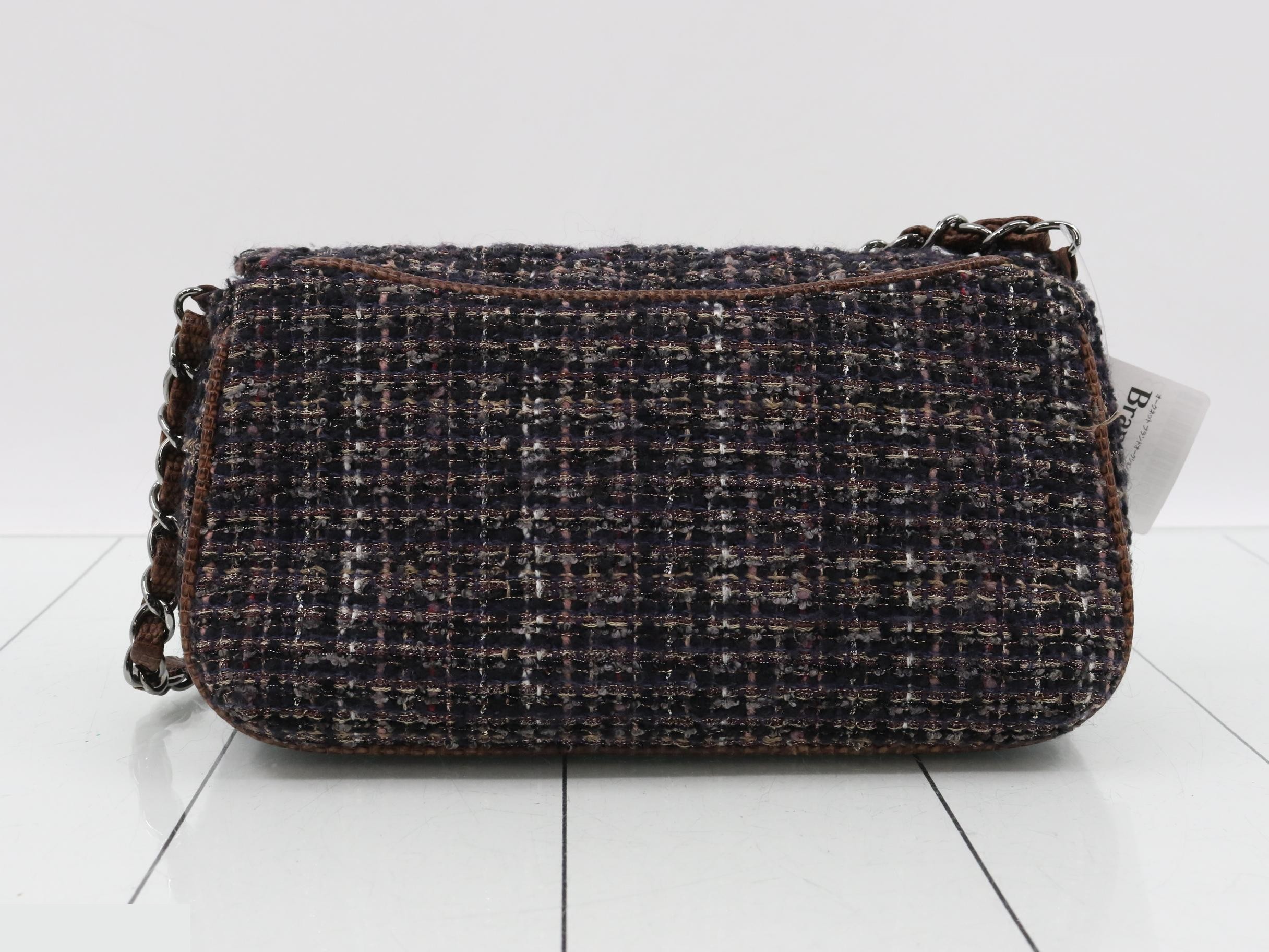 Shoulder bag, tweed, Coco Mark, flap bag, multicolor, number 10s — view 2