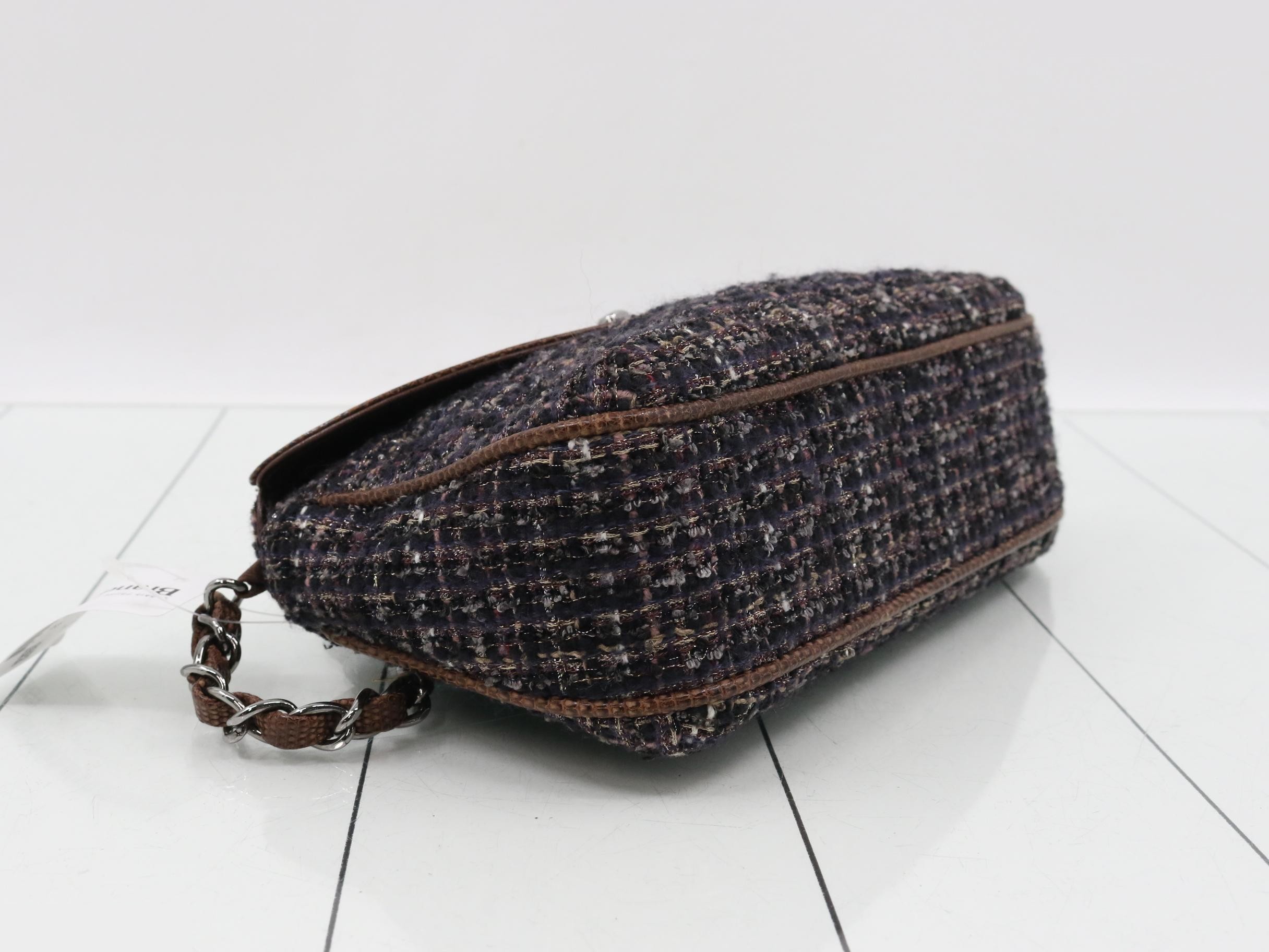 Shoulder bag, tweed, Coco Mark, flap bag, multicolor, number 10s — view 5