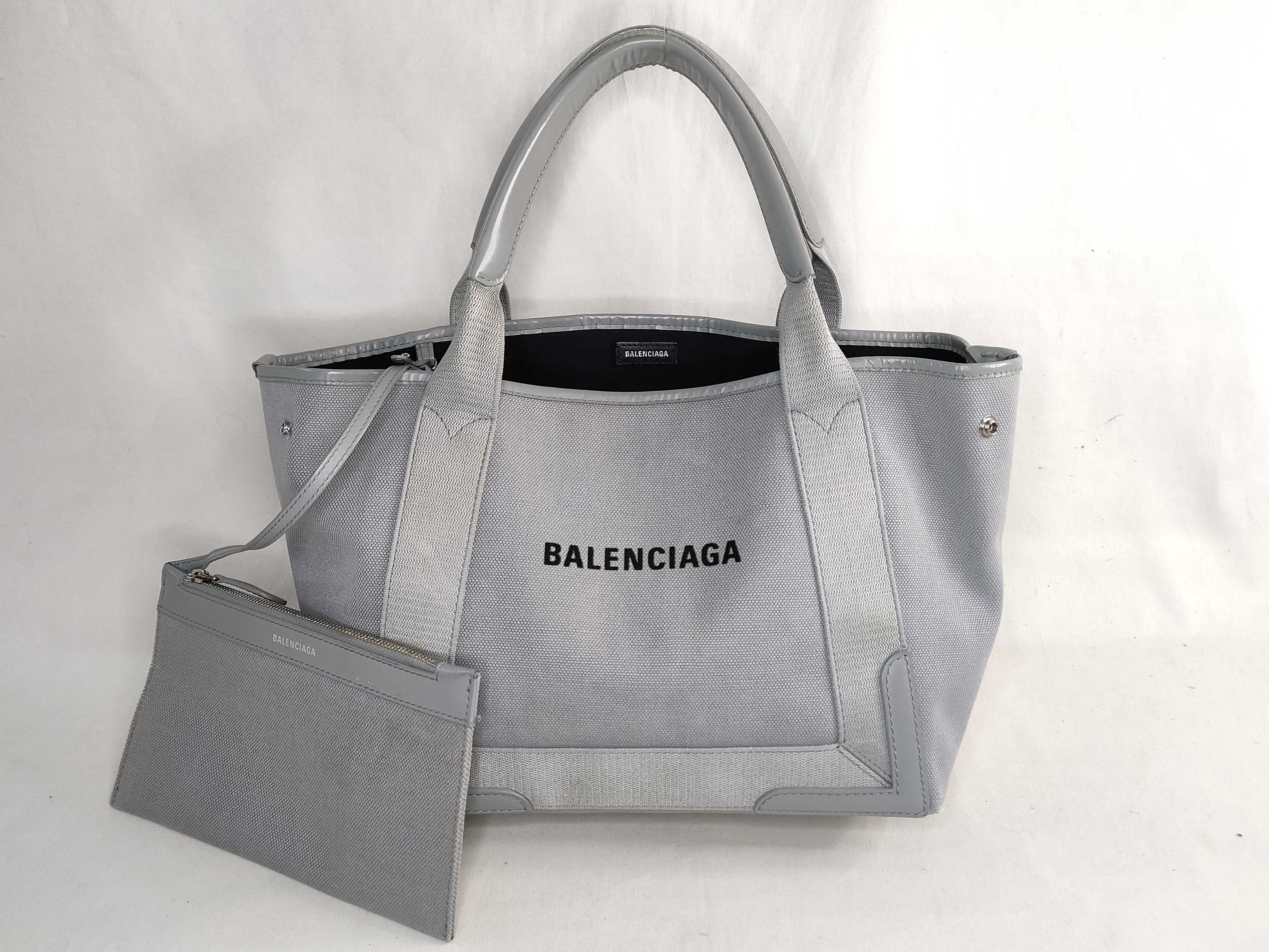 Navy Cabas S Tote Bag