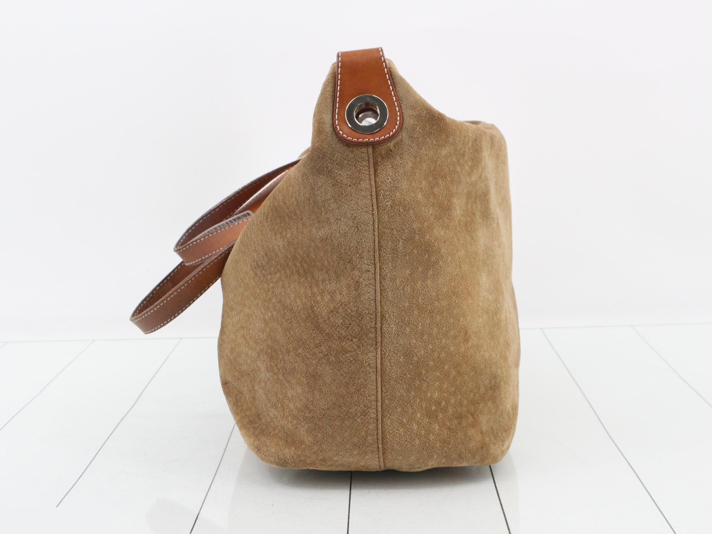 Blue Label Reversible Suede Tote Bag — view 3