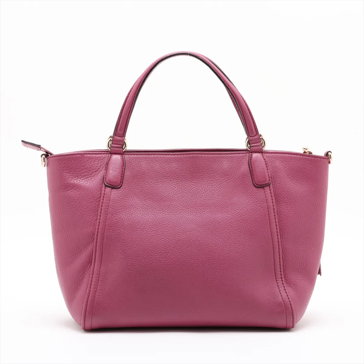 Soho Leather 2-Way Handbag, Purple, 369176 — view 2