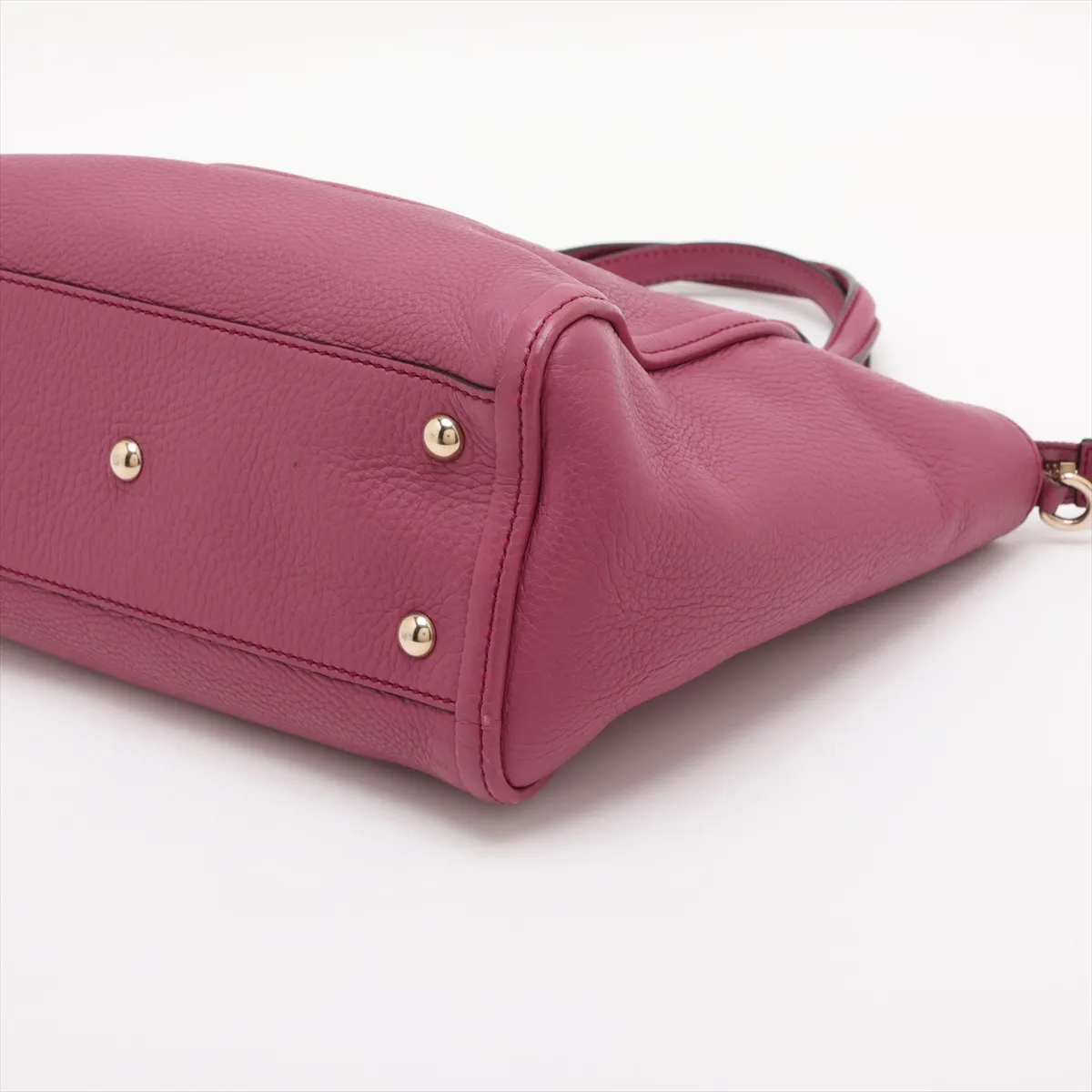 Soho Leather 2-Way Handbag, Purple, 369176 — view 3