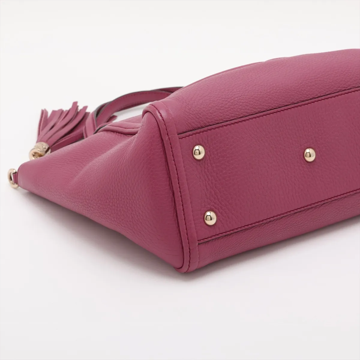 Soho Leather 2-Way Handbag, Purple, 369176 — view 4