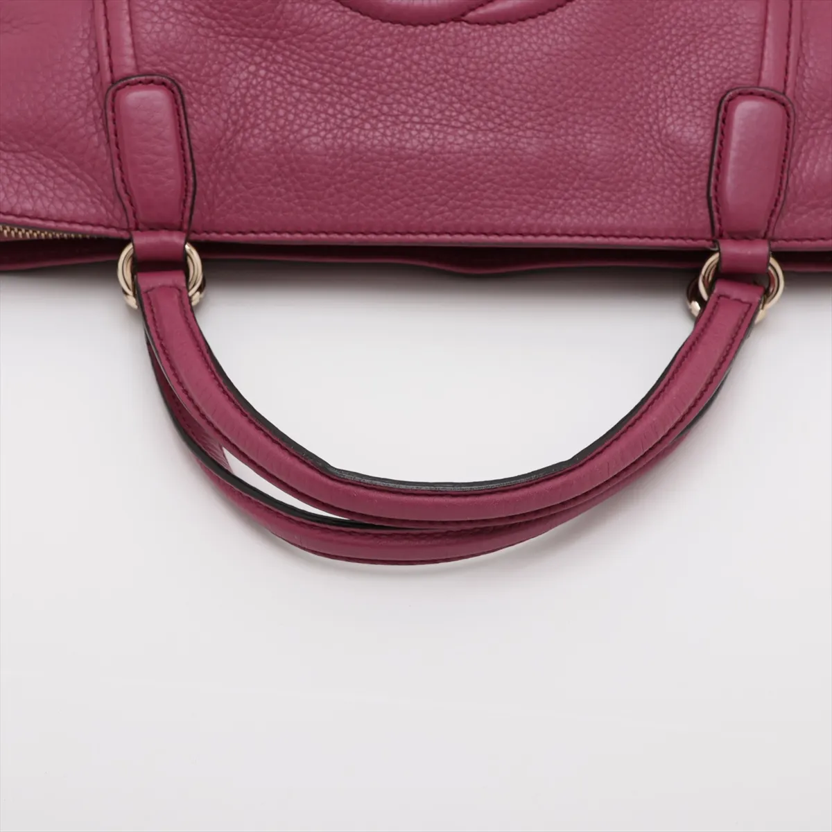 Soho Leather 2-Way Handbag, Purple, 369176 — view 5