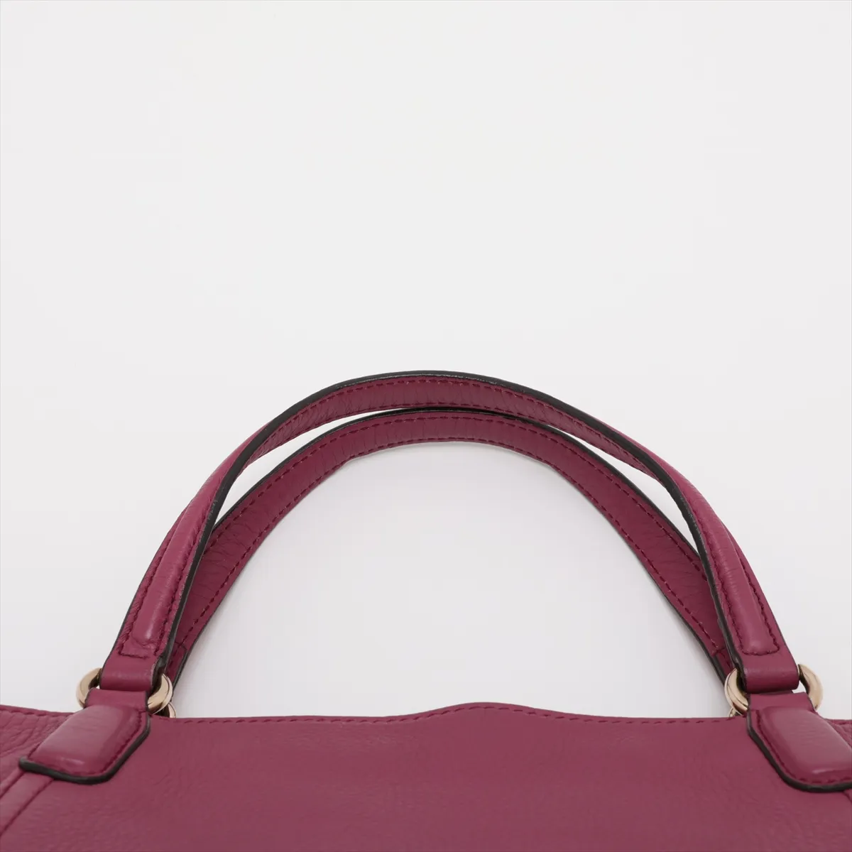 Soho Leather 2-Way Handbag, Purple, 369176 — view 6