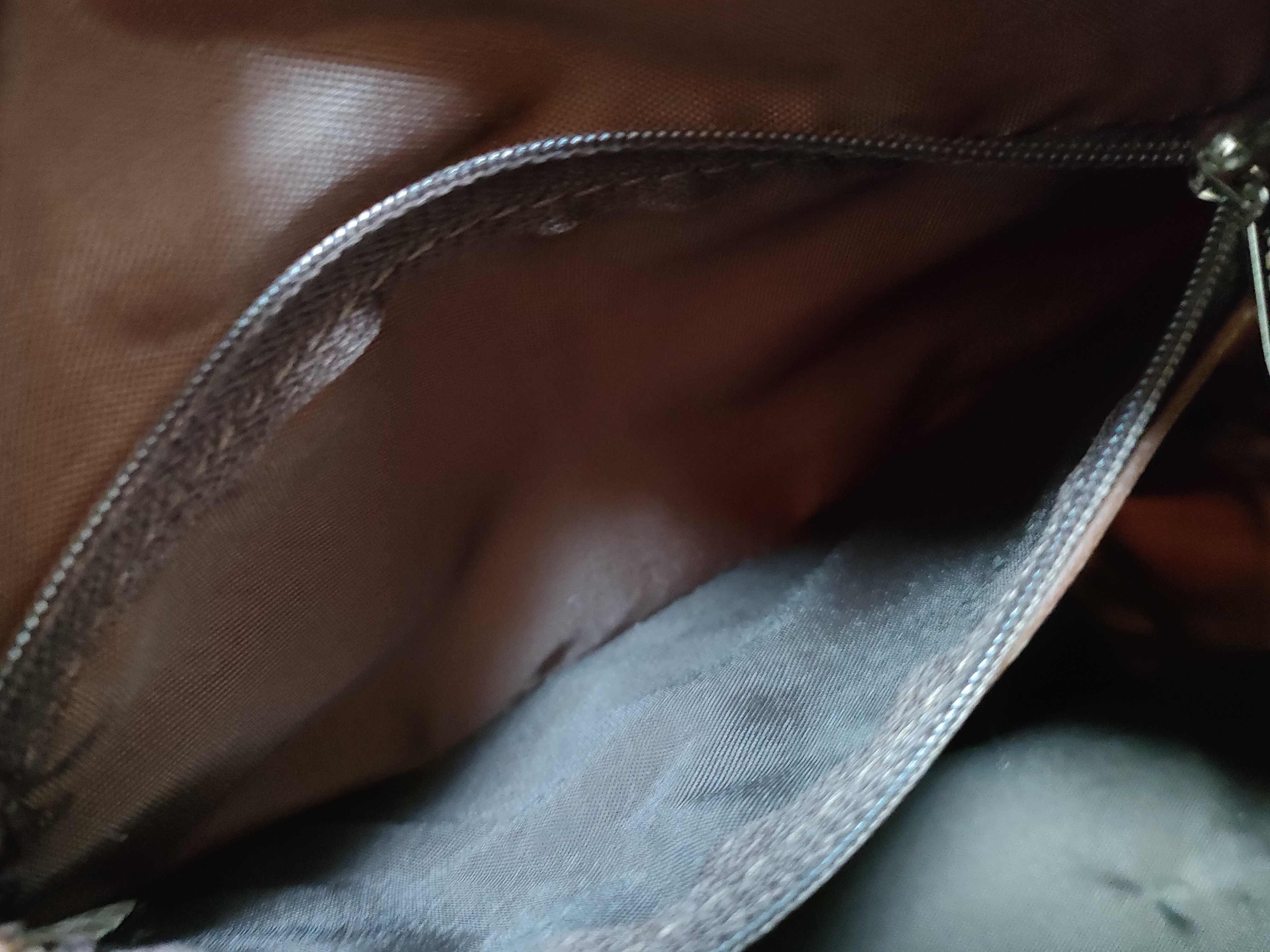Blue Label Check Canvas Shoulder Bag — view 11