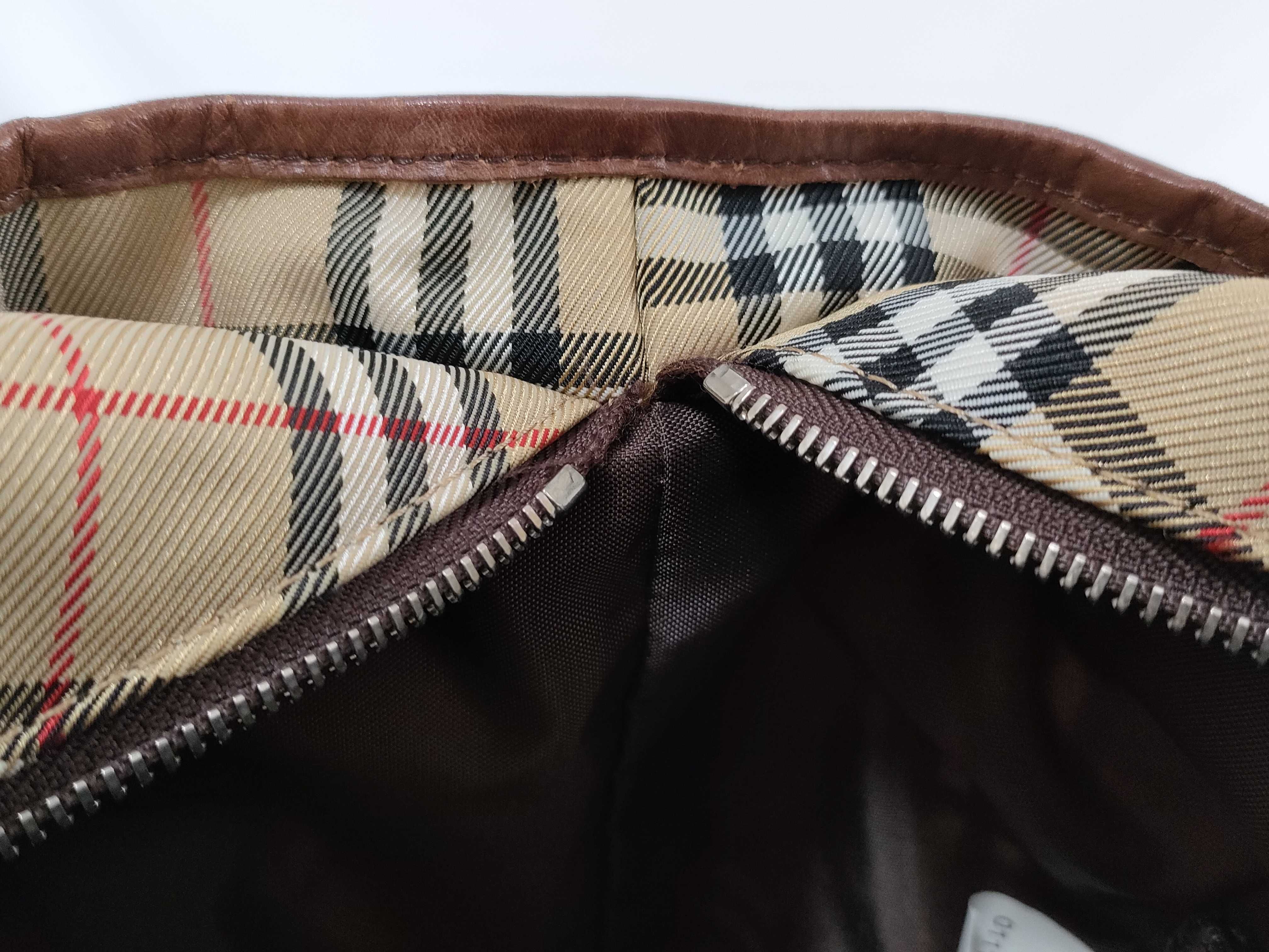 Blue Label Check Canvas Shoulder Bag — view 12