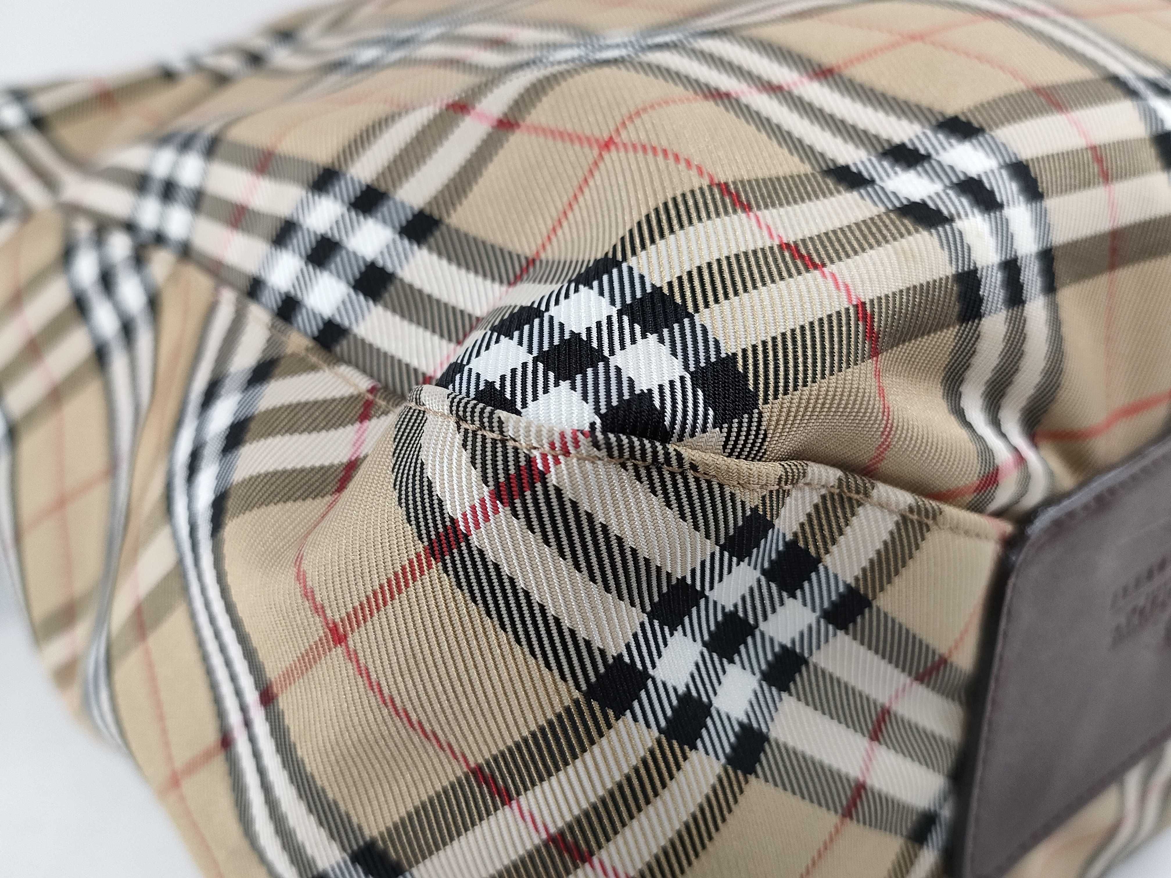 Blue Label Check Canvas Shoulder Bag — view 4