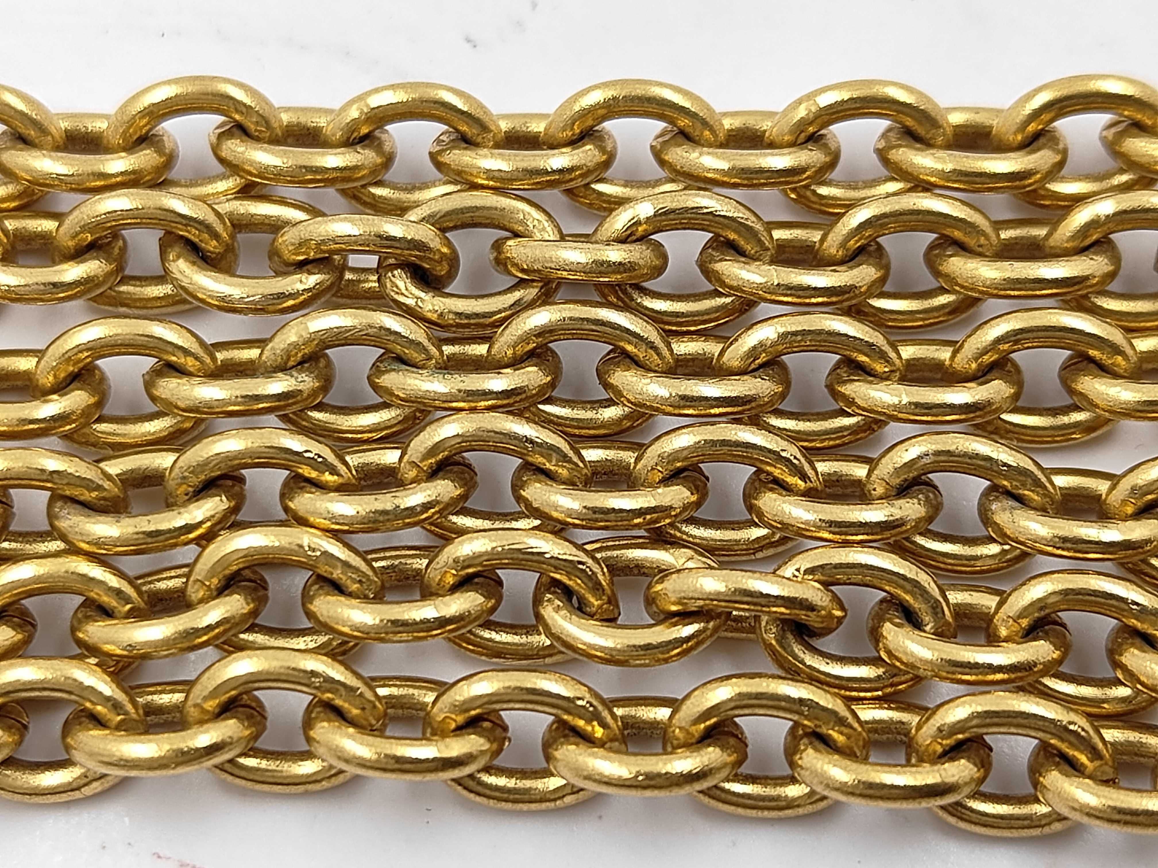 Bell Chain Belt, Brass, Gold Hardware, Unknown Item — view 8
