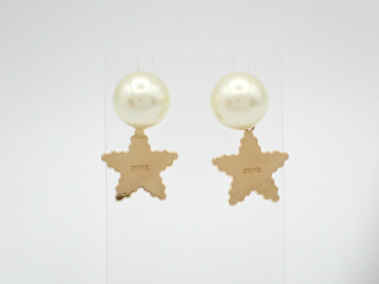 Gold earrings — view 2
