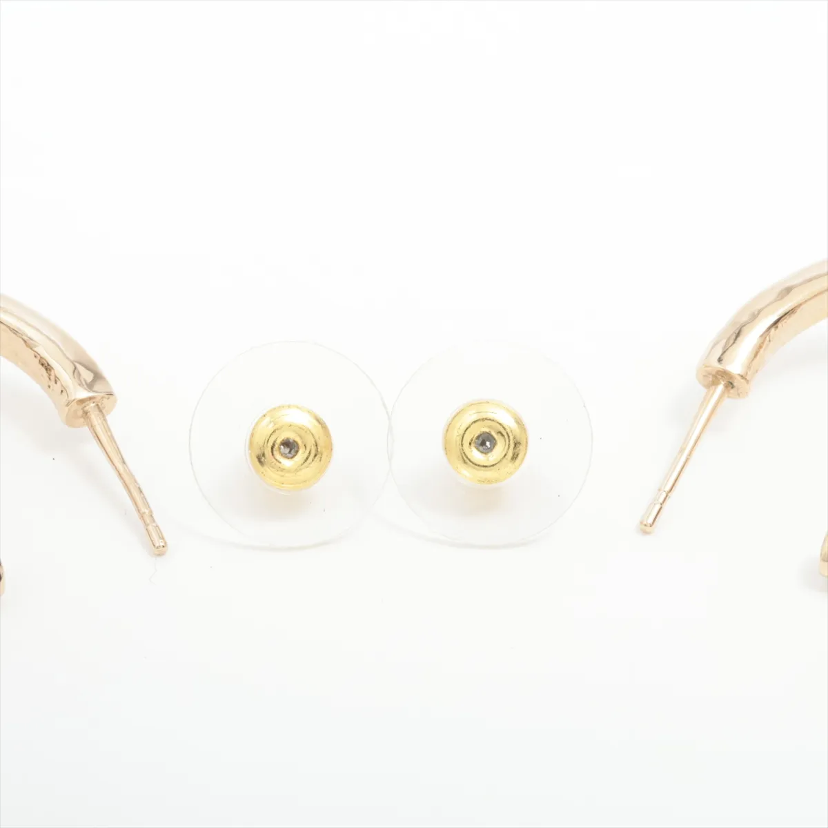 Cocomark Matelasse B23C Earrings (for both ears) GP x Plastic x Leather Gold — view 4