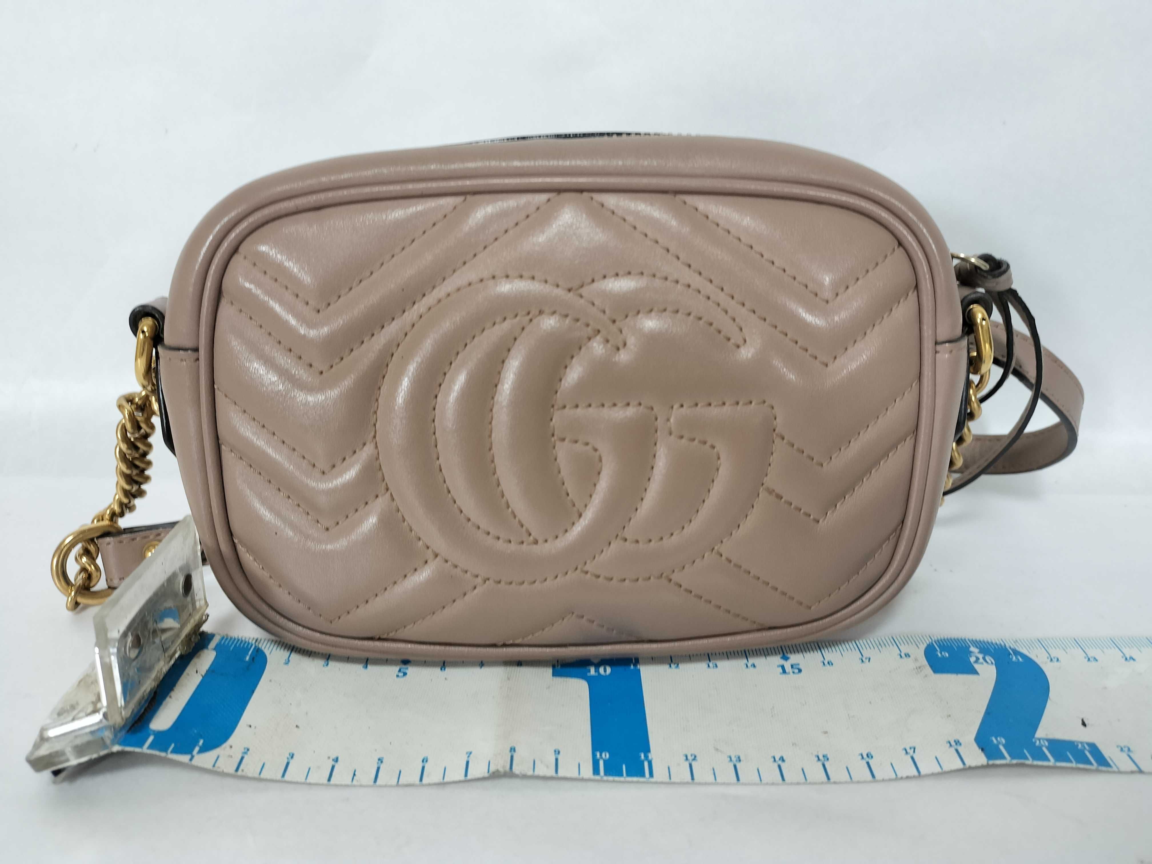 Matelasse Leather Camera Bag Shoulder Bag — view 2