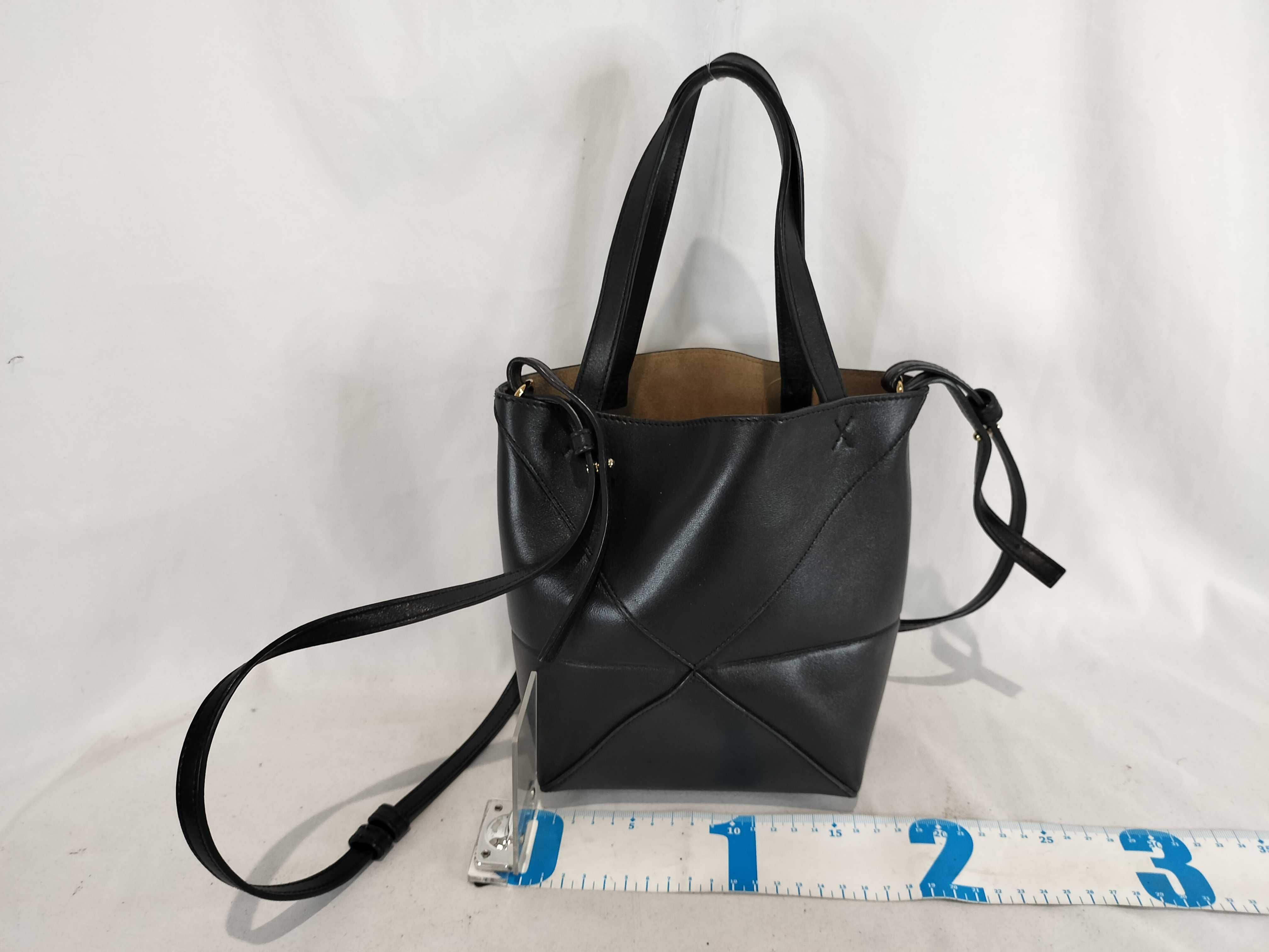 Puzzlefold Tote Black Shoulder Bag — view 2