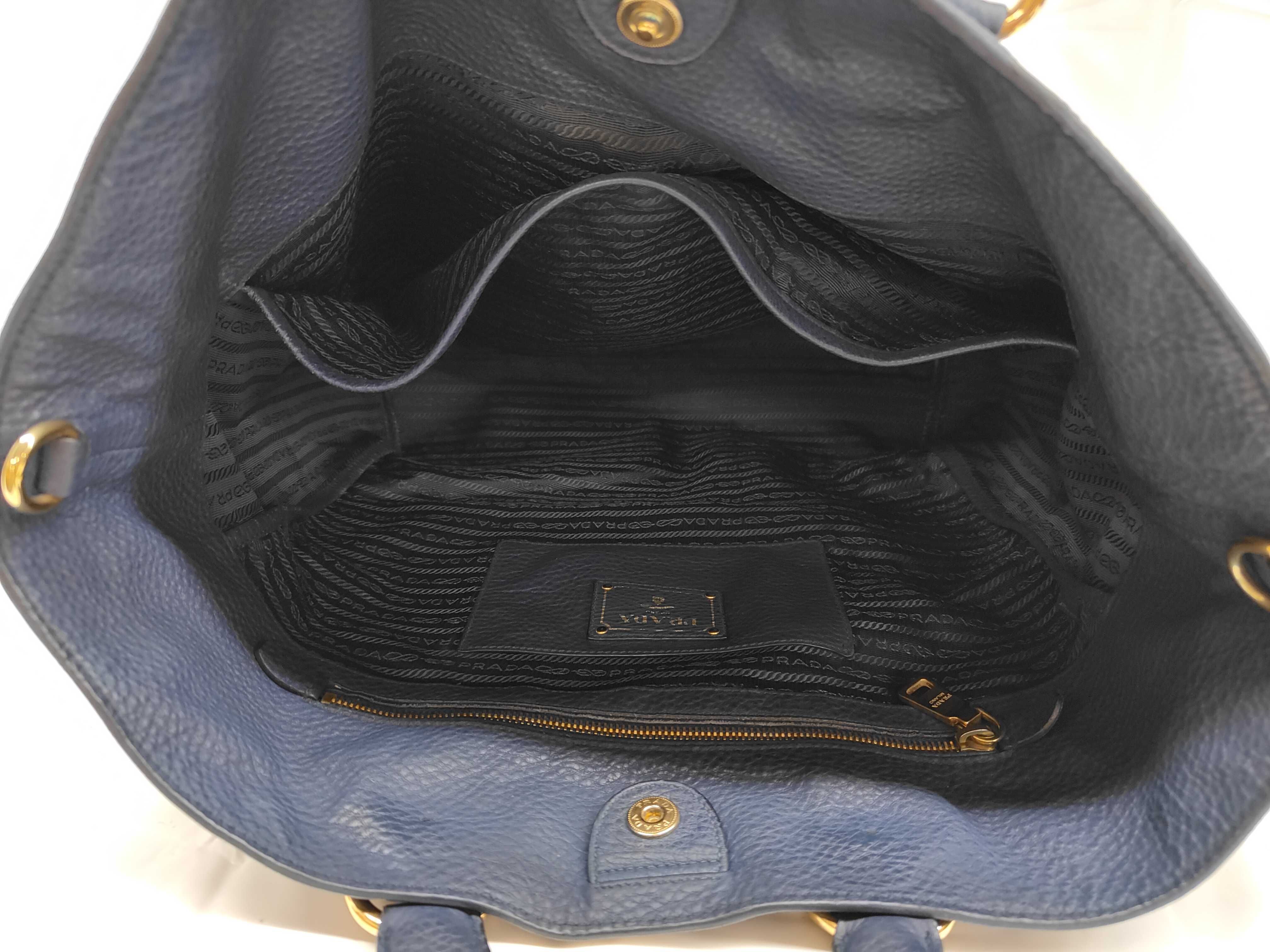 Vitello Daino Leather Tote Shoulder Bag (Handbag) — view 6